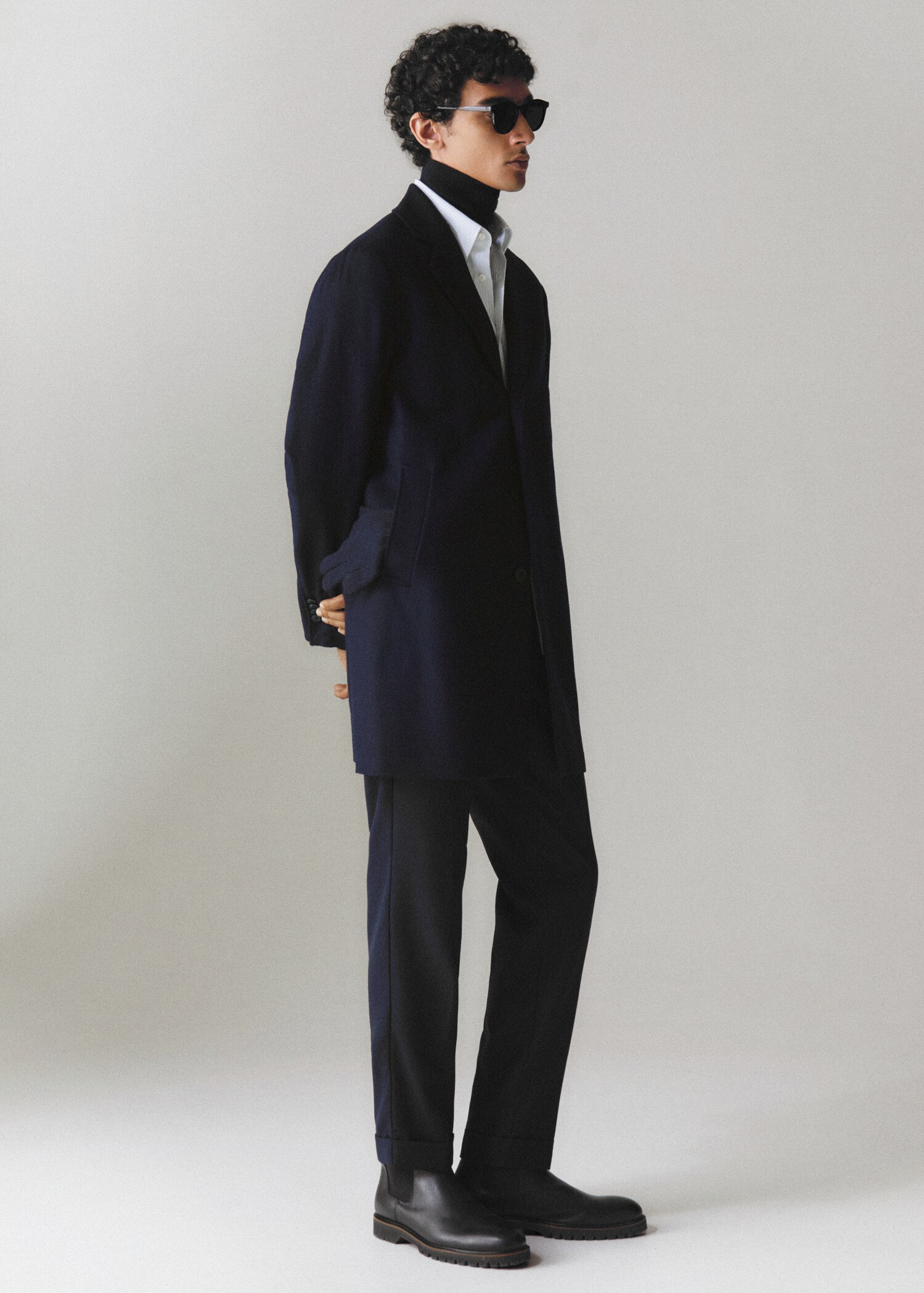 Lightweight recycled wool coat - Details of the article 5