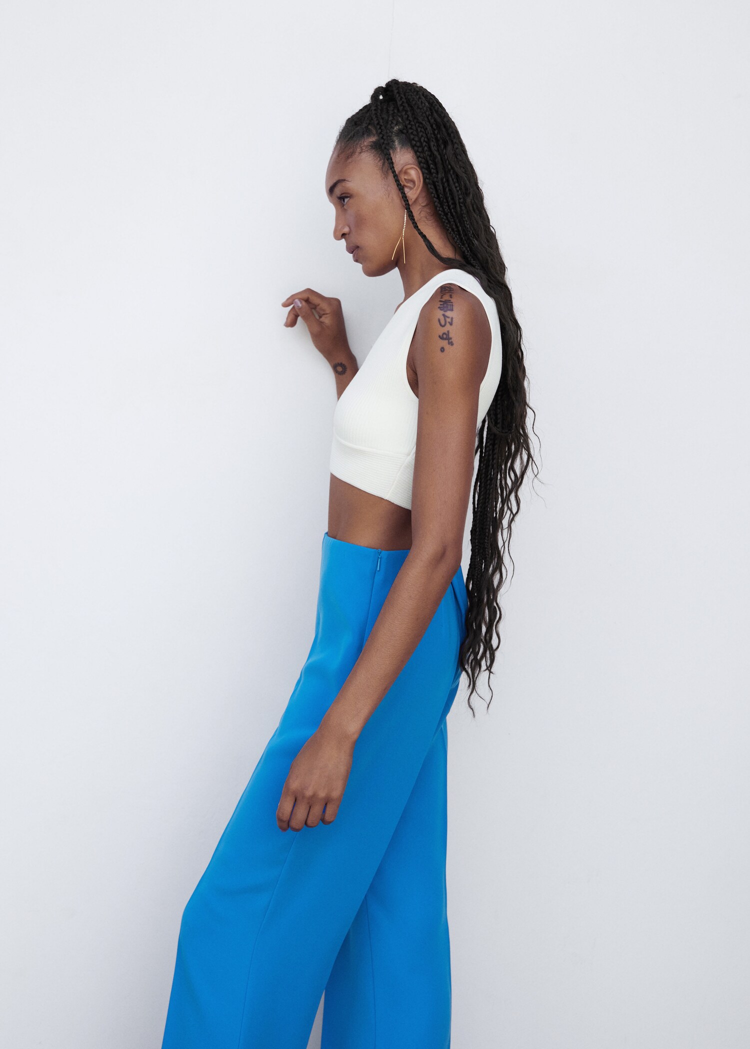 Wide-leg suit pants - Details of the article 1