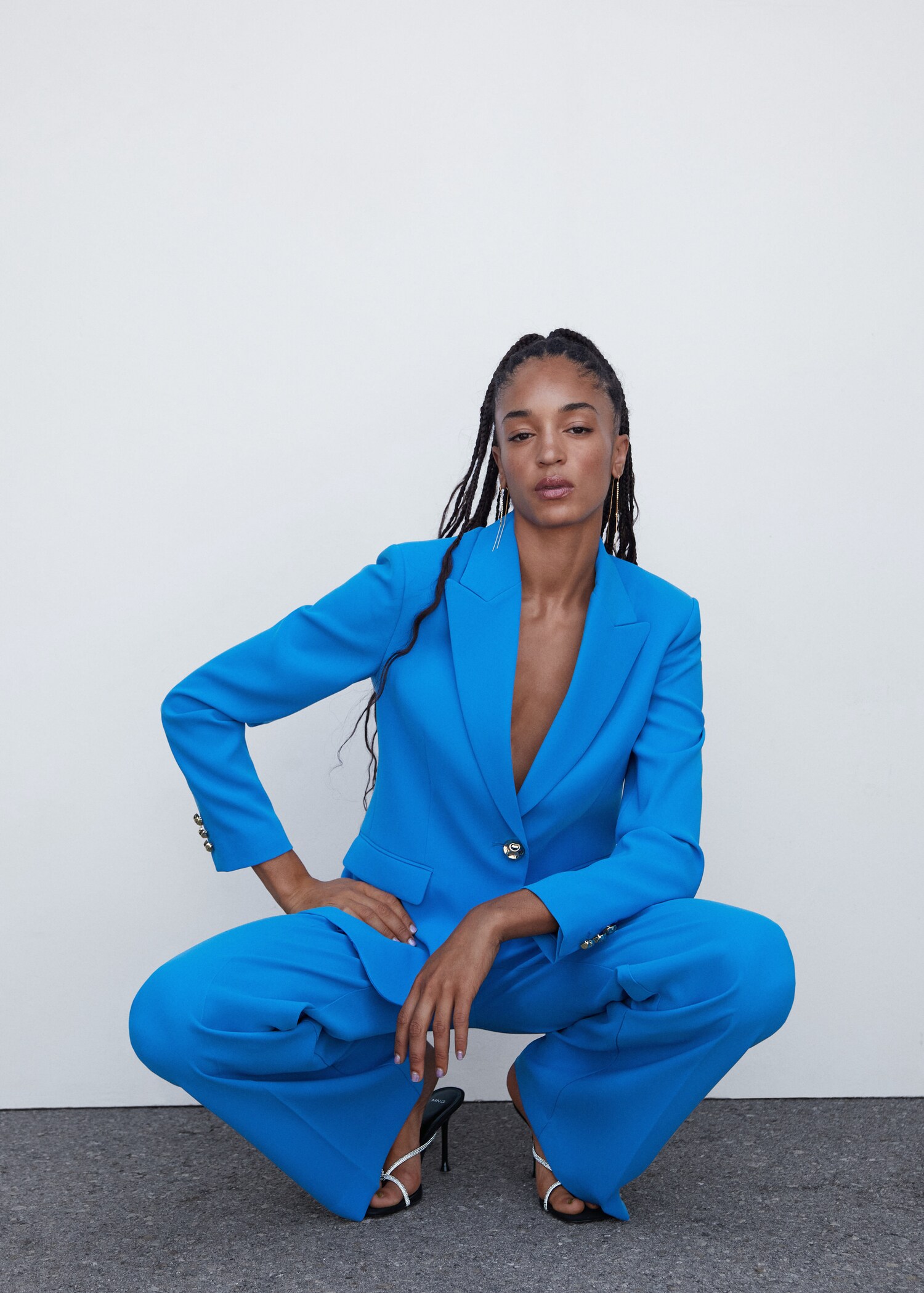 Wide-leg suit pants - Details of the article 2