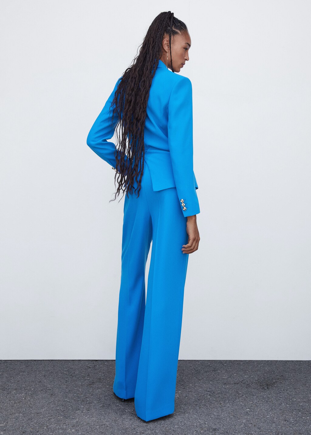 Wideleg suit trousers - Women | MANGO OUTLET USA