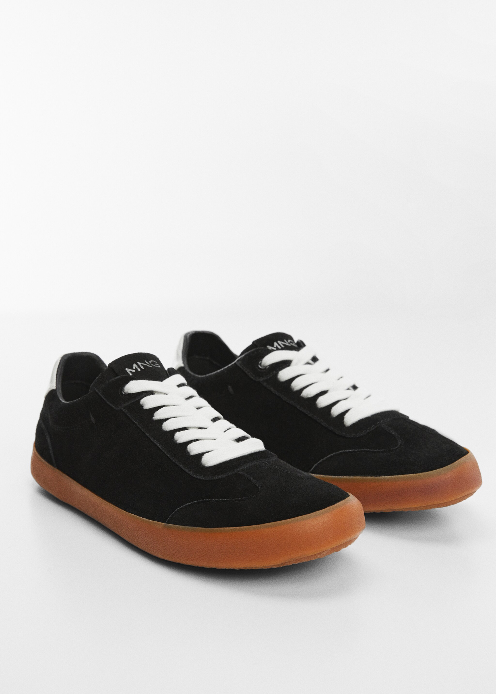 Leren vetersneakers - Middenvlak