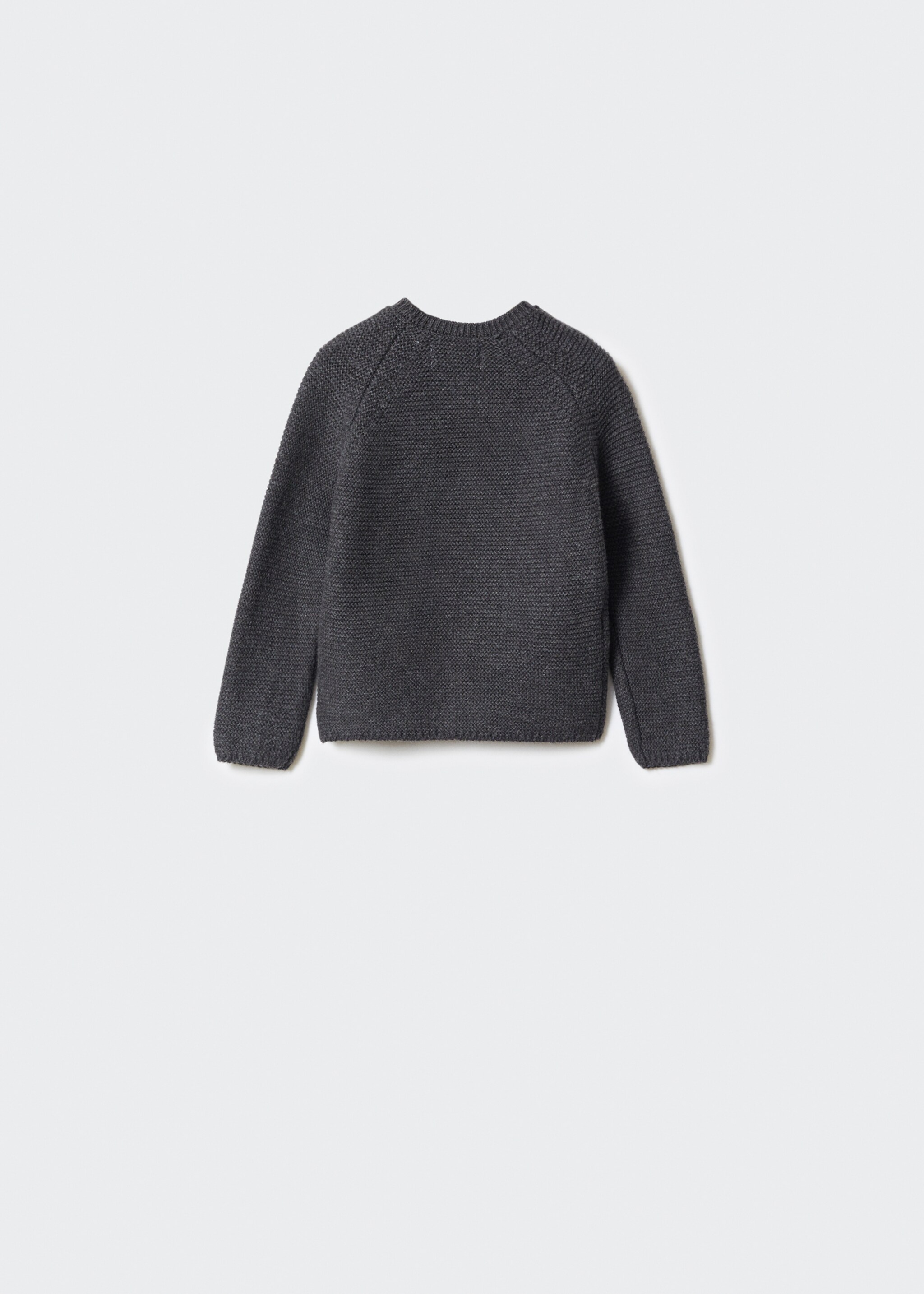 Knit cotton sweater - Reverse of the article