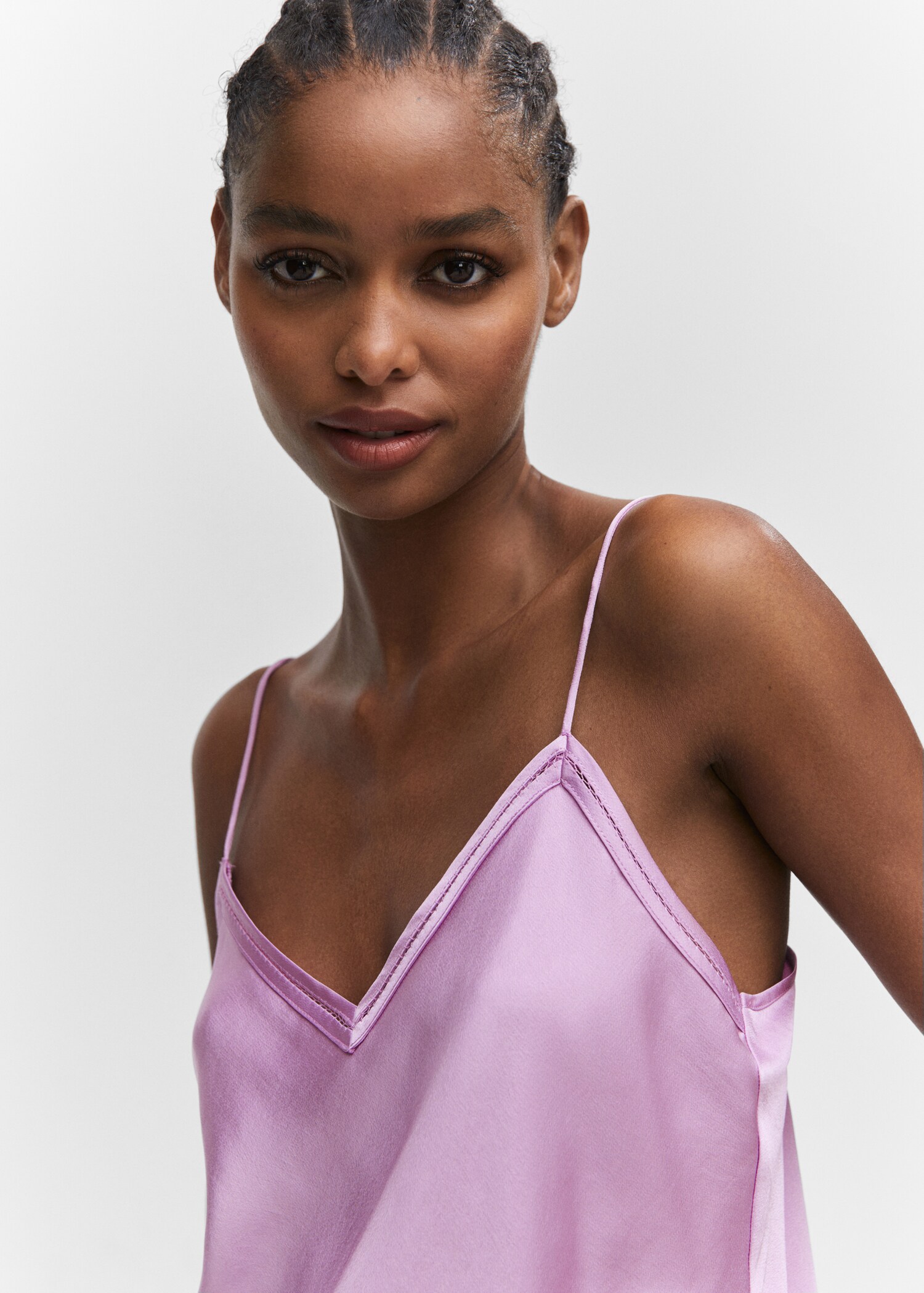 Top style lingerie satiné - Détail de l'article 1
