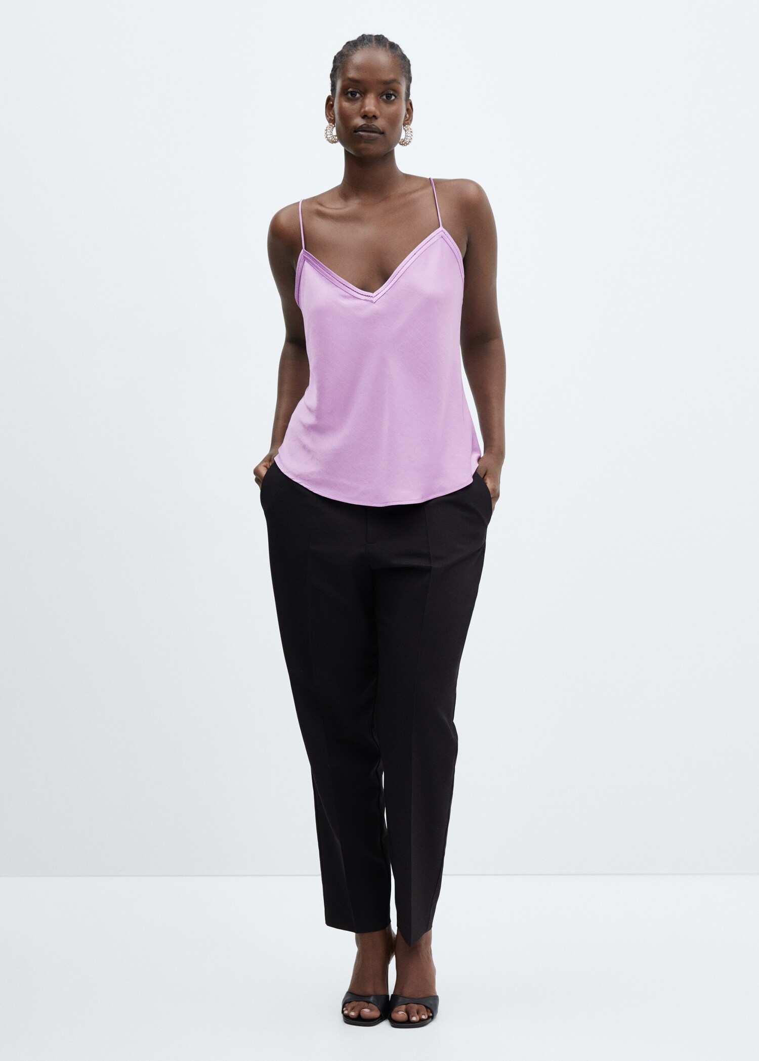 Top style lingerie satiné - Détail de l'article 3