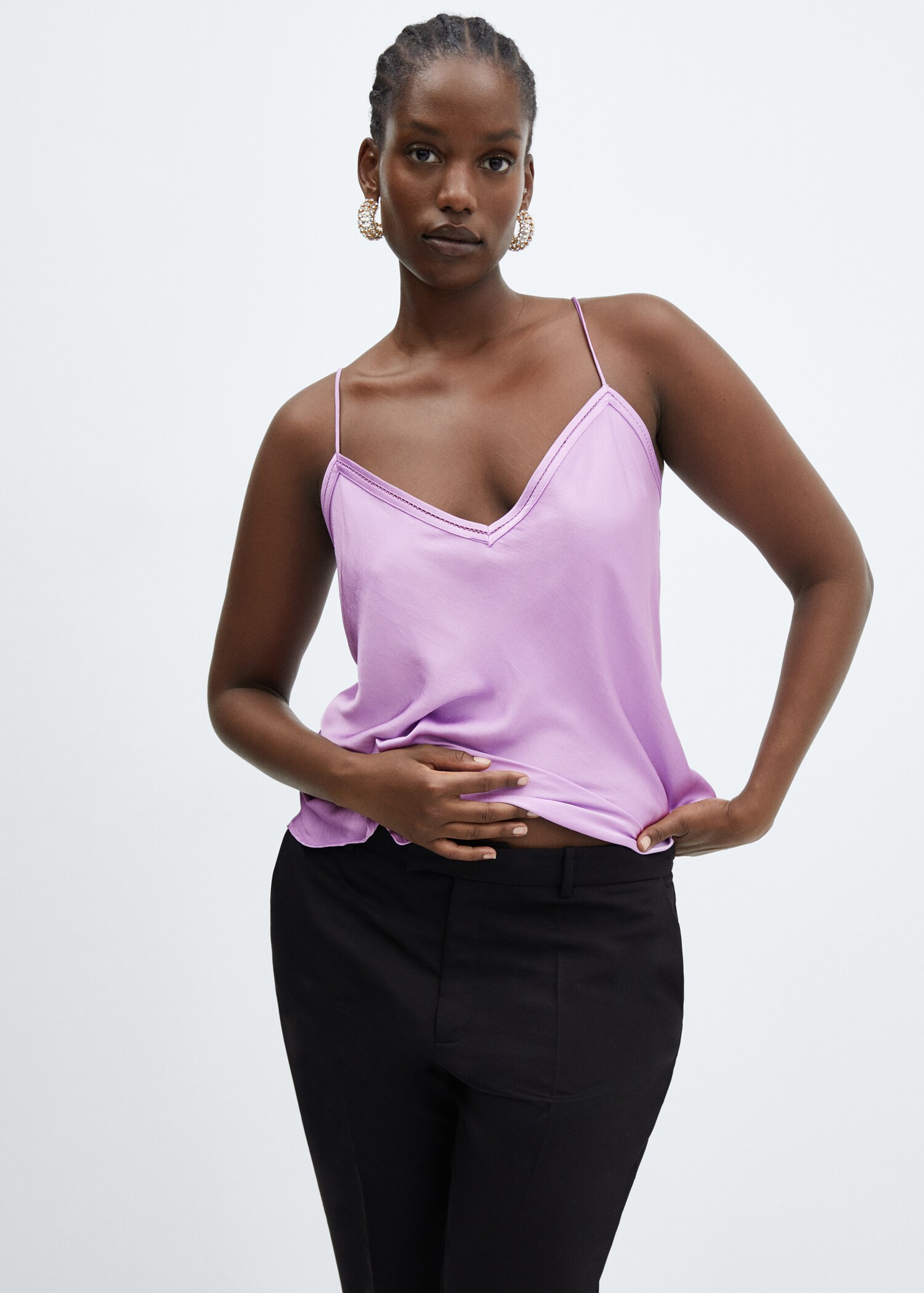 Top style lingerie satiné - Détail de l'article 5