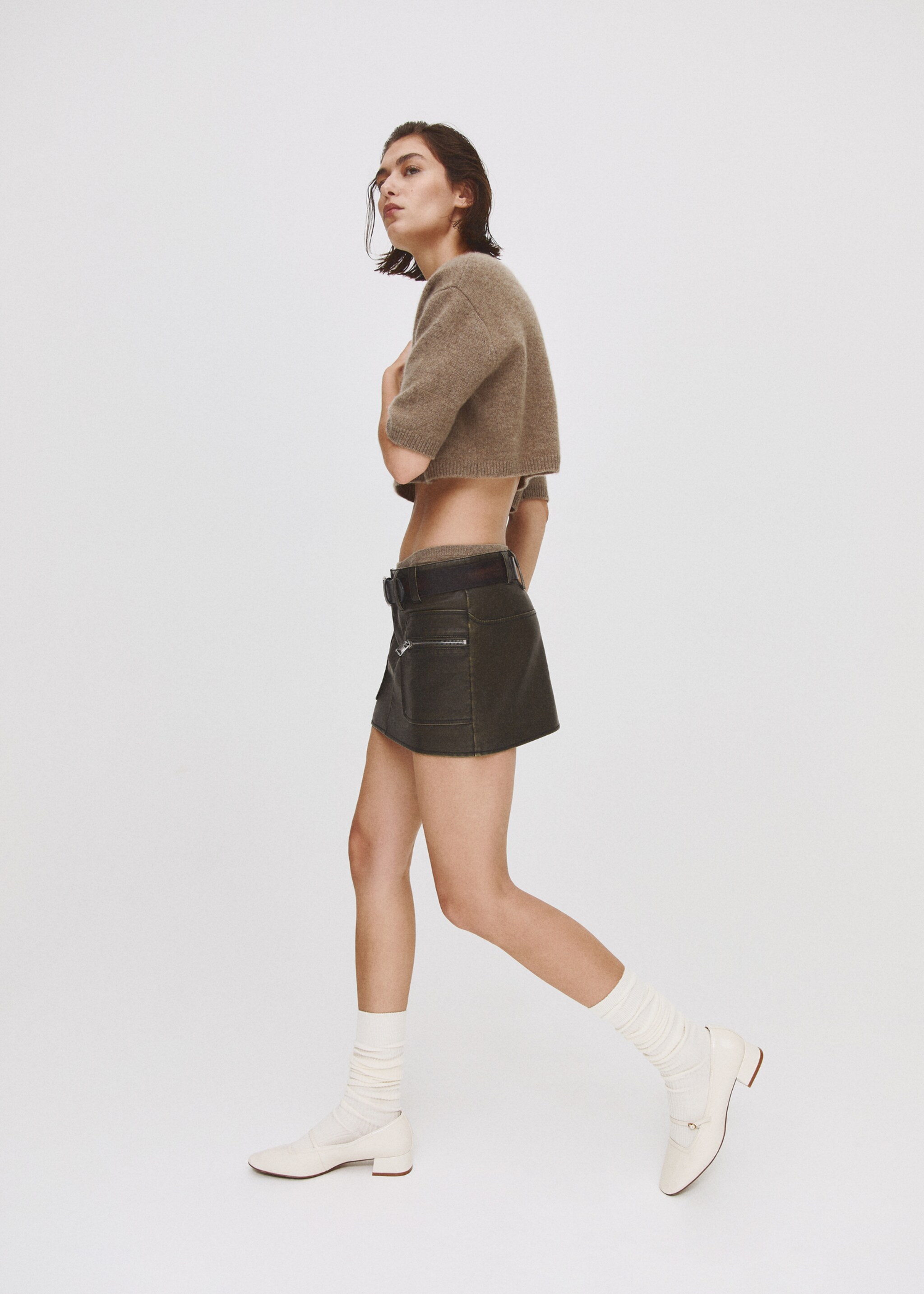 Rok met versleten leerlook - Detail van het artikel 7