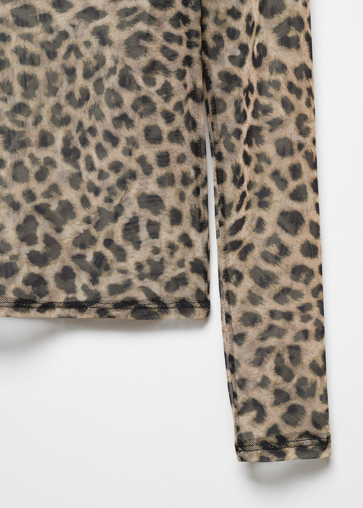 Semi-transparent animal-print t-shirt - Details of the article 8
