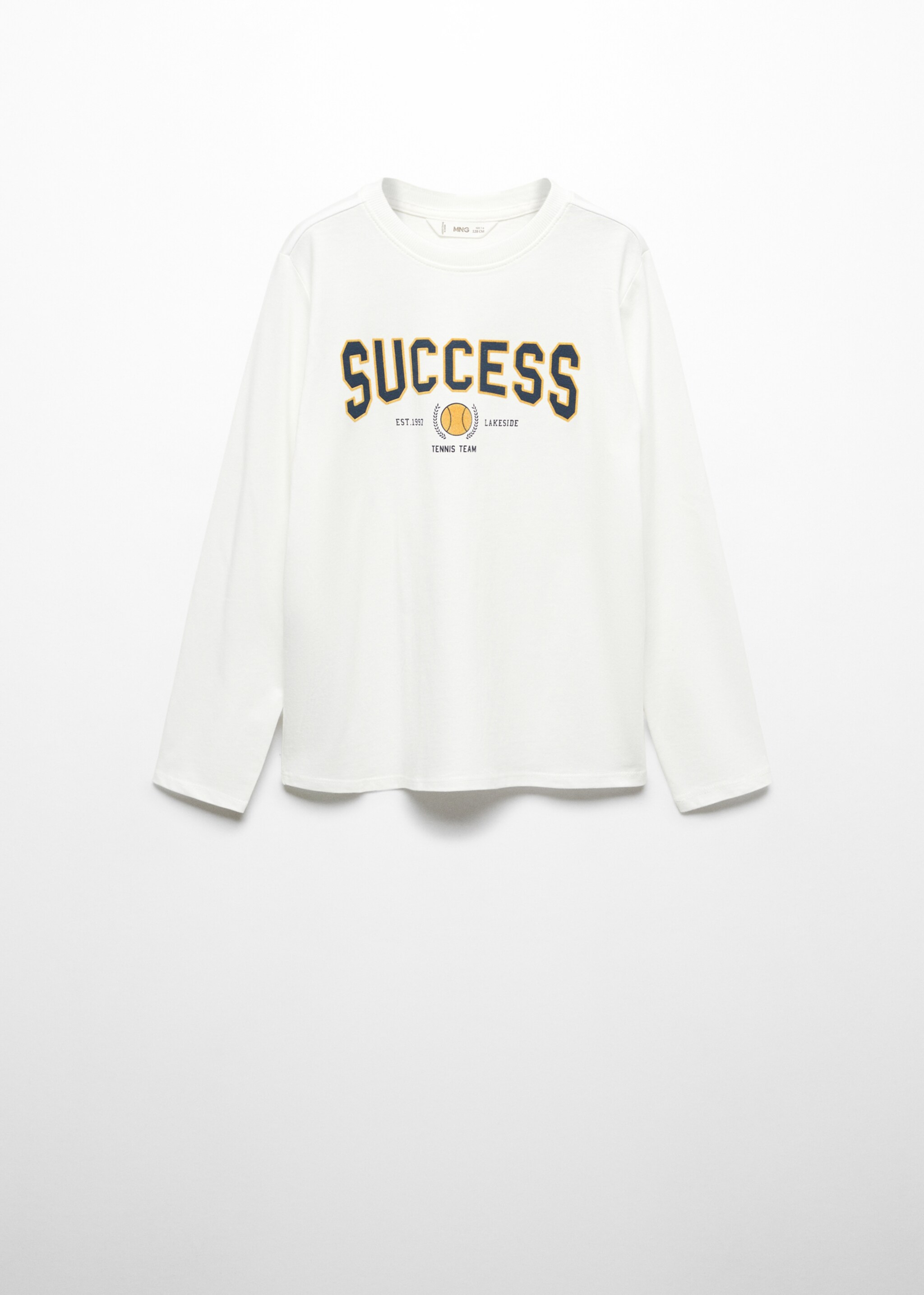 Camiseta manga larga estampada - Artículo sin modelo, Blanco roto. Ref: 57054417-00.