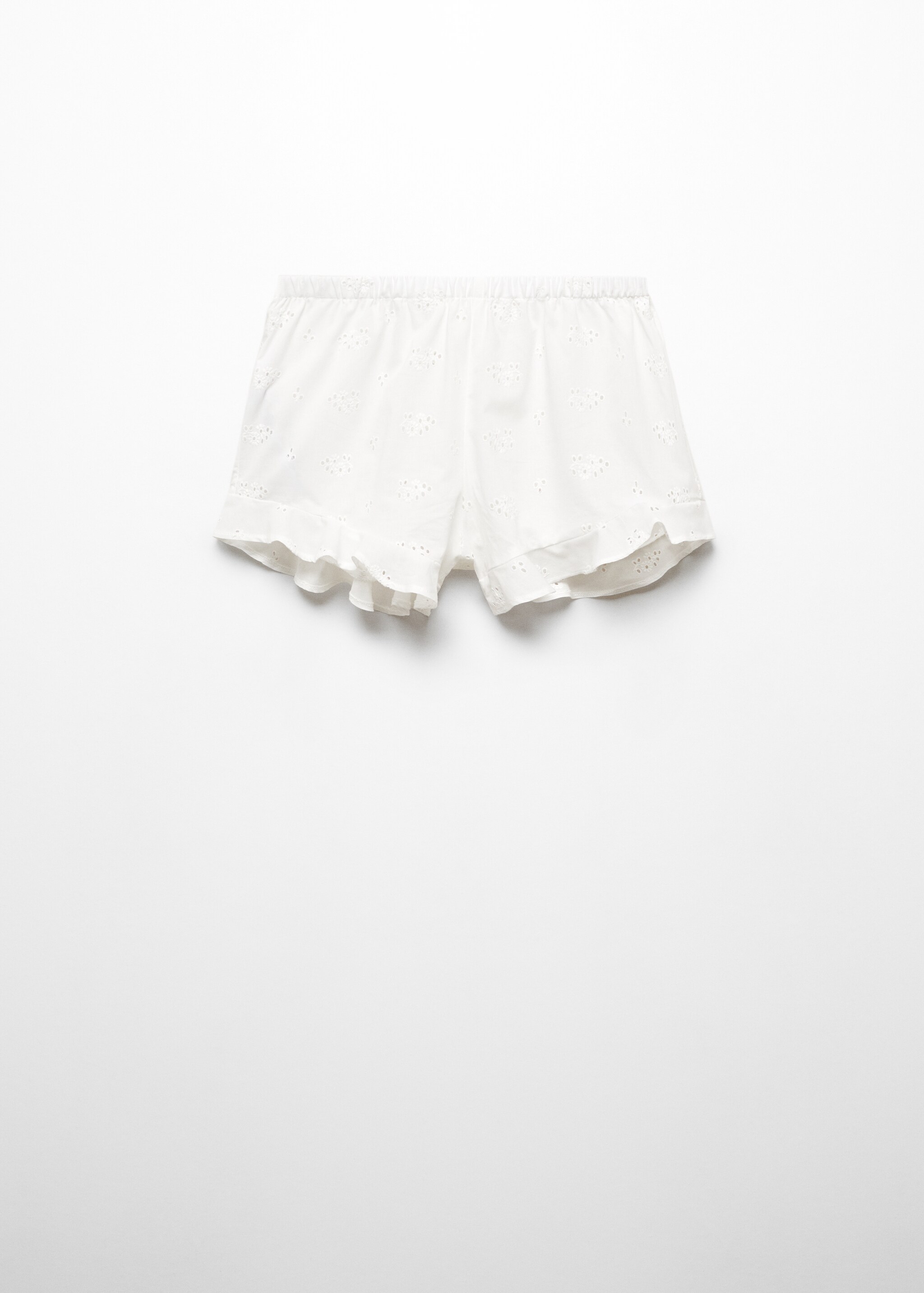 Pyjama shorts with openwork detail - Article without model