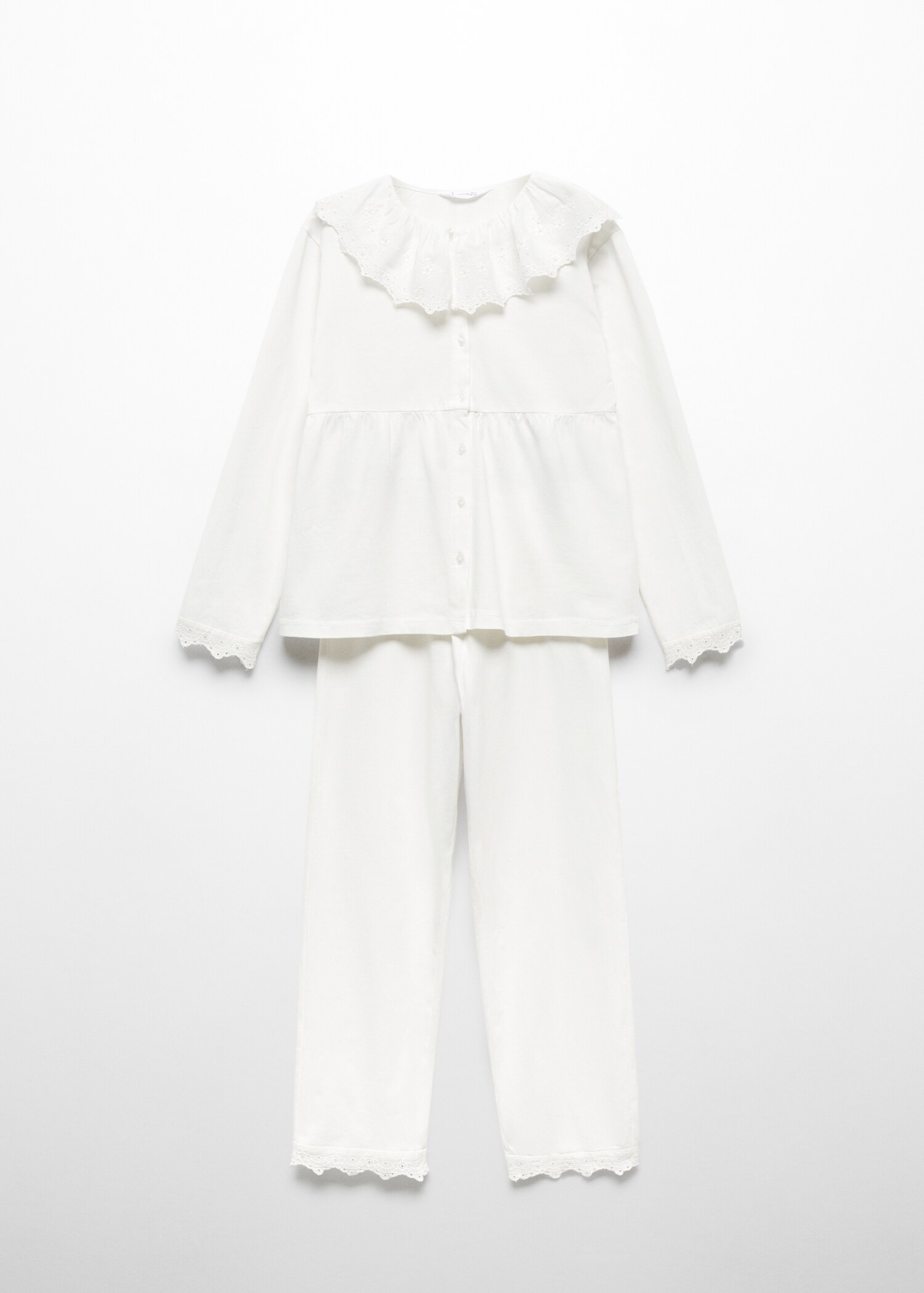 Pyjamas med broderte detaljer - Artikkel uten modell