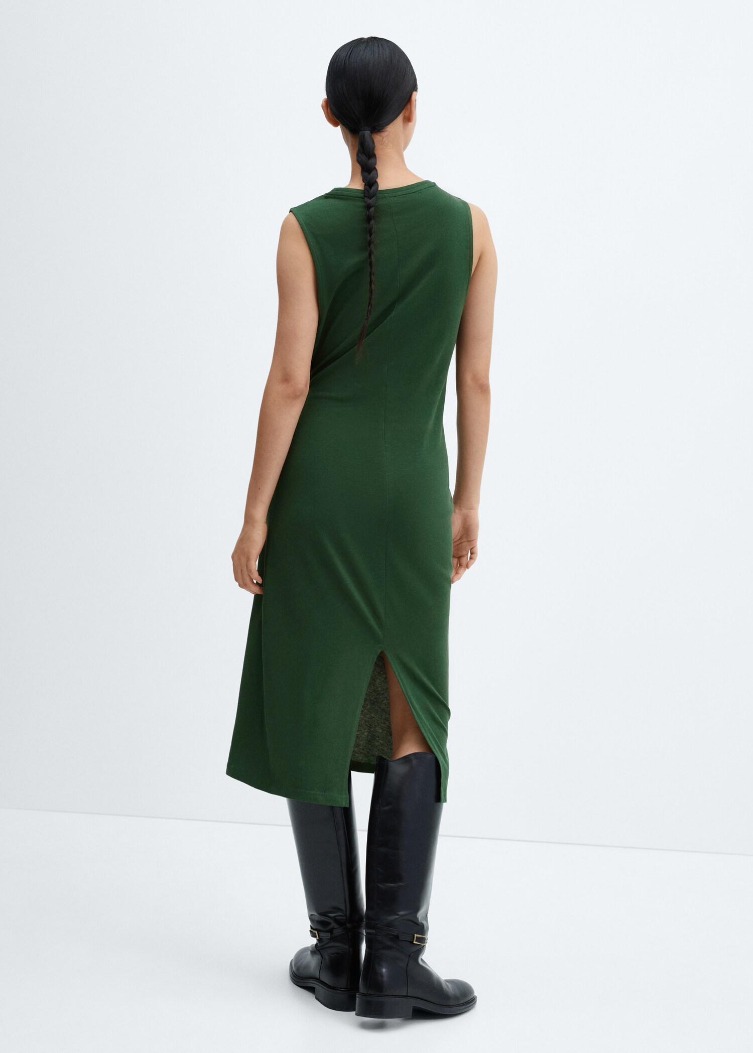 Bow cut-out detail dress - Reverse of the article