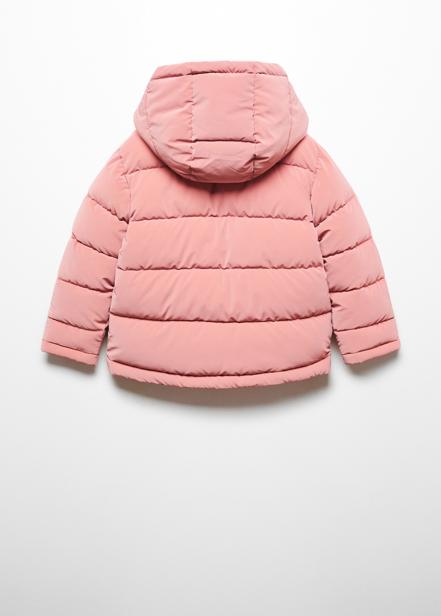 Hood quilted coat - Reverse of the article