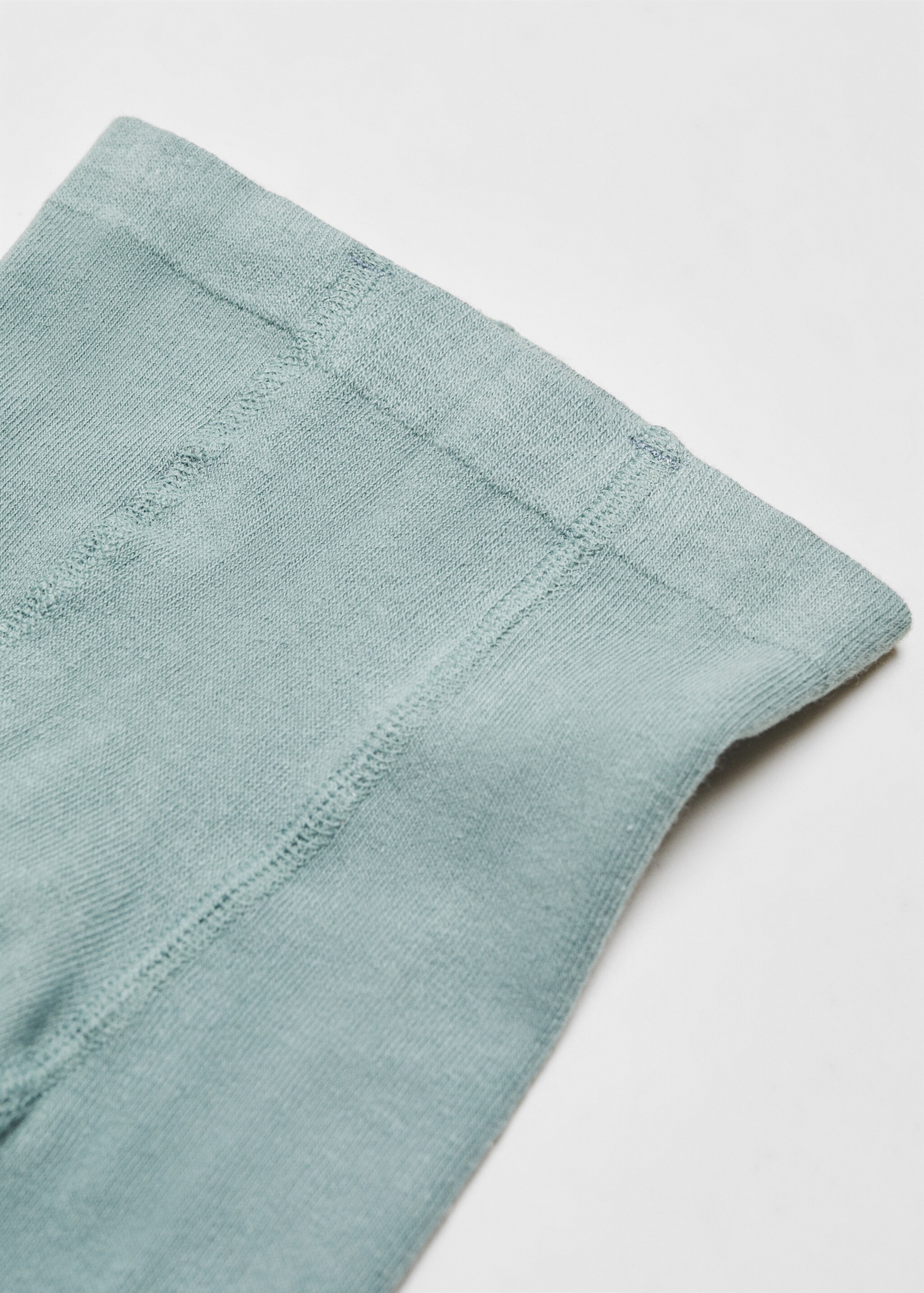 Cotton stockings - Details of the article 8, Aqua Green. Ref: 57054766-00.