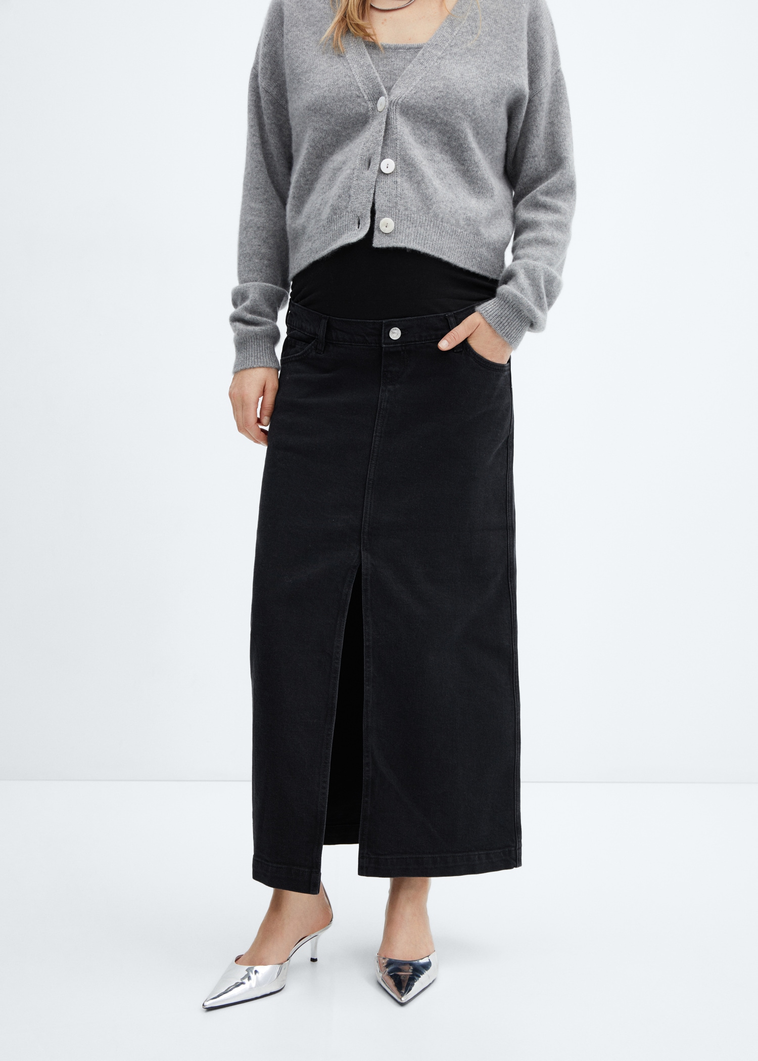 Denim maternity skirt Women MANGO OUTLET USA