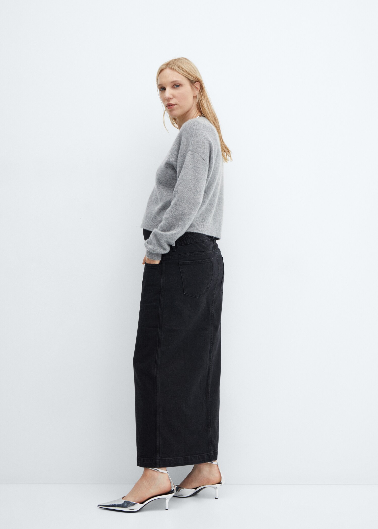 Gonna jeans premaman - Retro dell'articolo