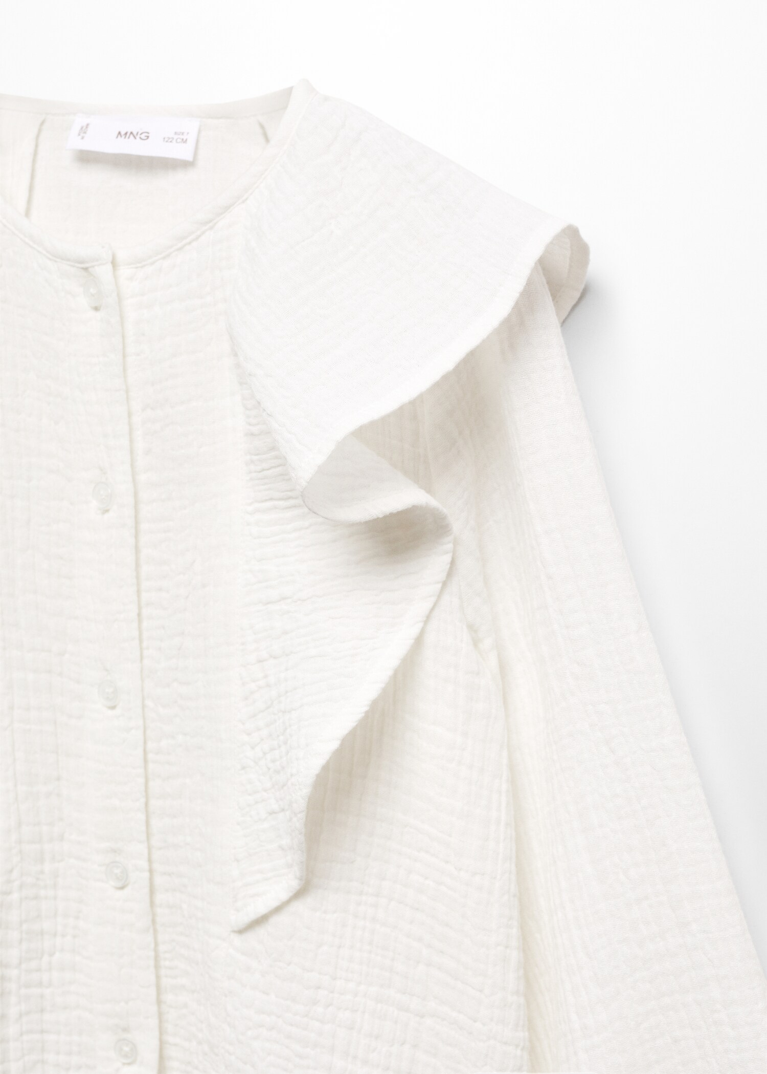 Blusa de algodão com folhos - Pormenor do artigo 8