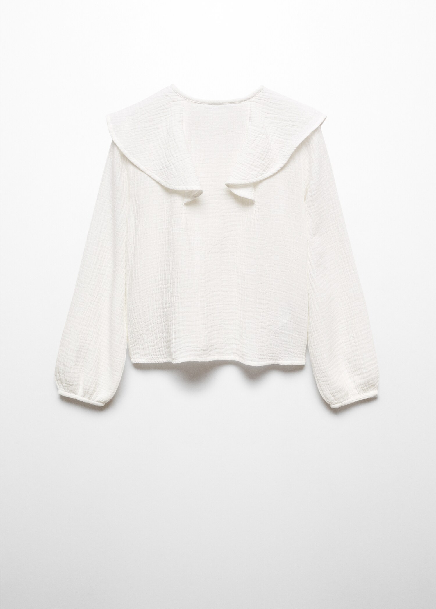 Blusa de algodão com folhos - Verso do artigo