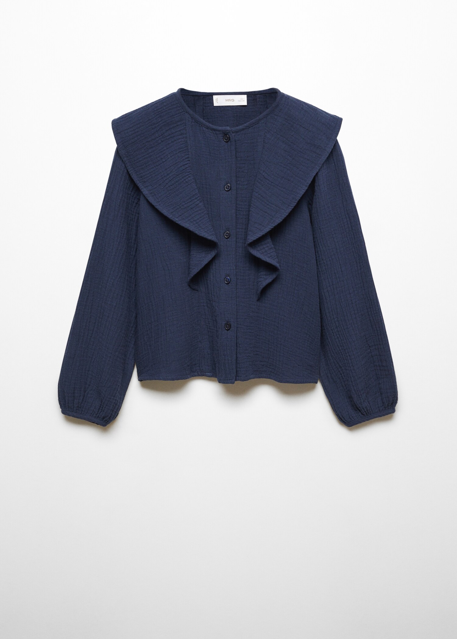 Blusa de algodão com folhos - Artigo sem modelo