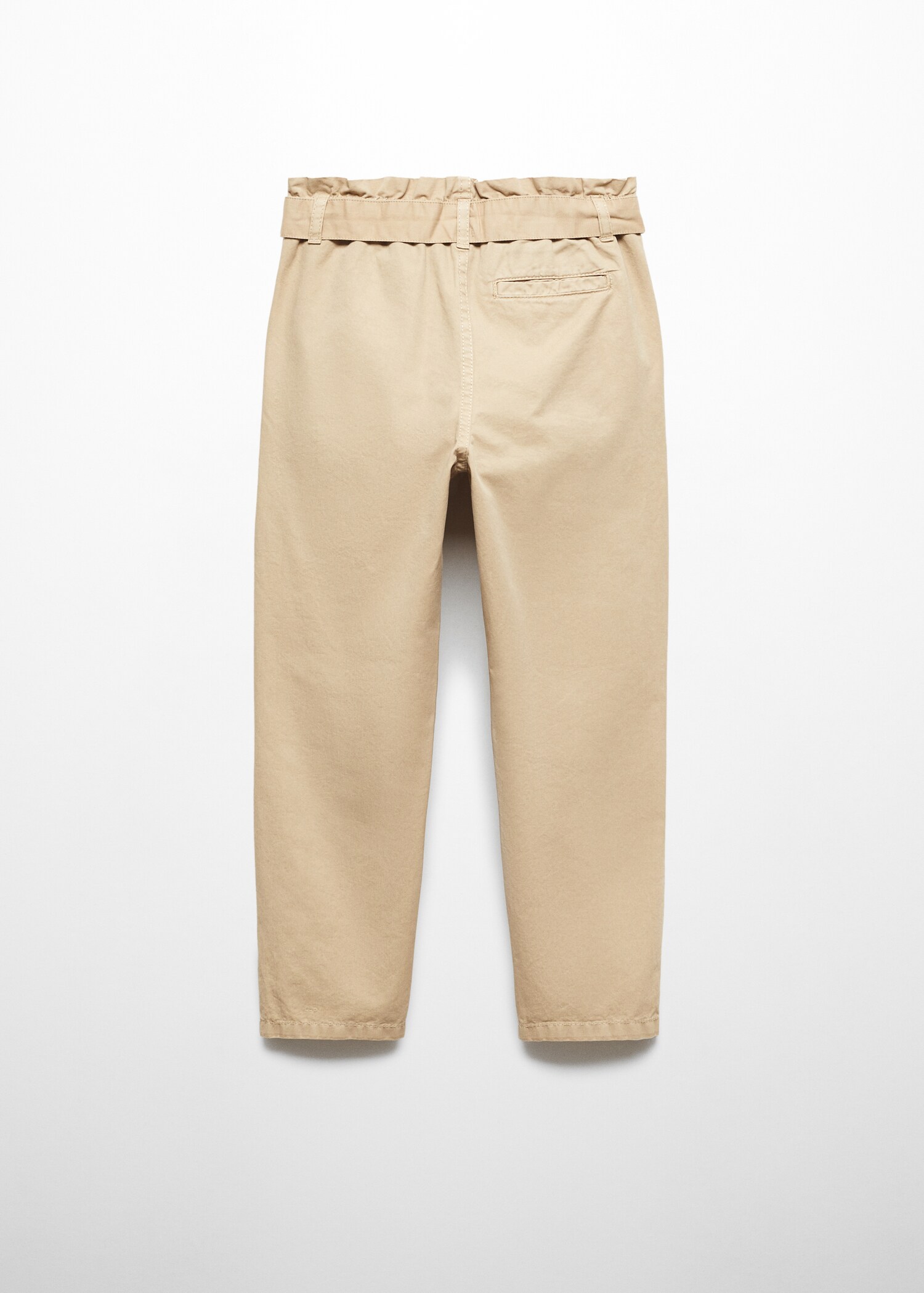 Paper bag trousers - Reverse of the article