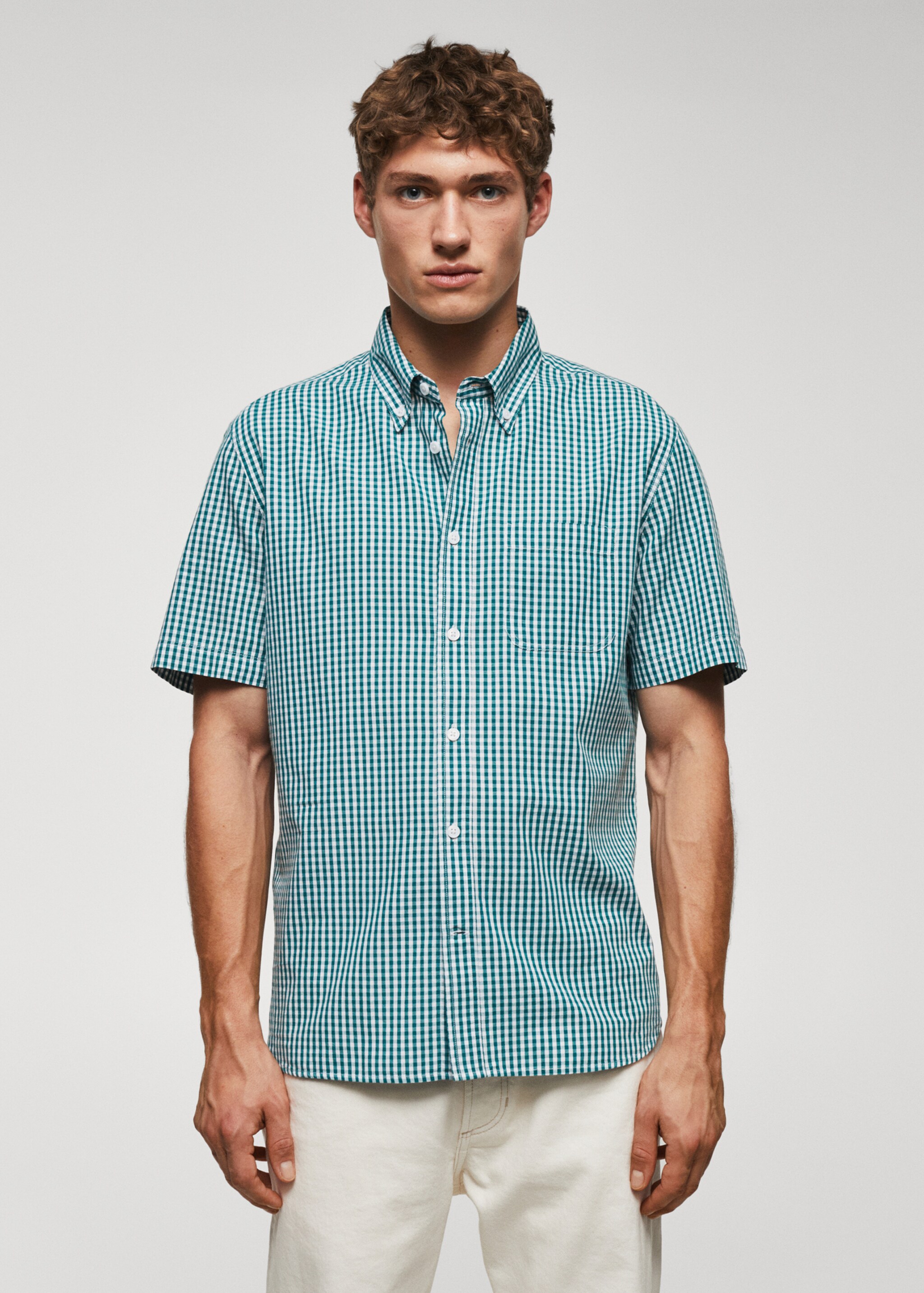Chemise imprimée 100 % coton - Plan moyen