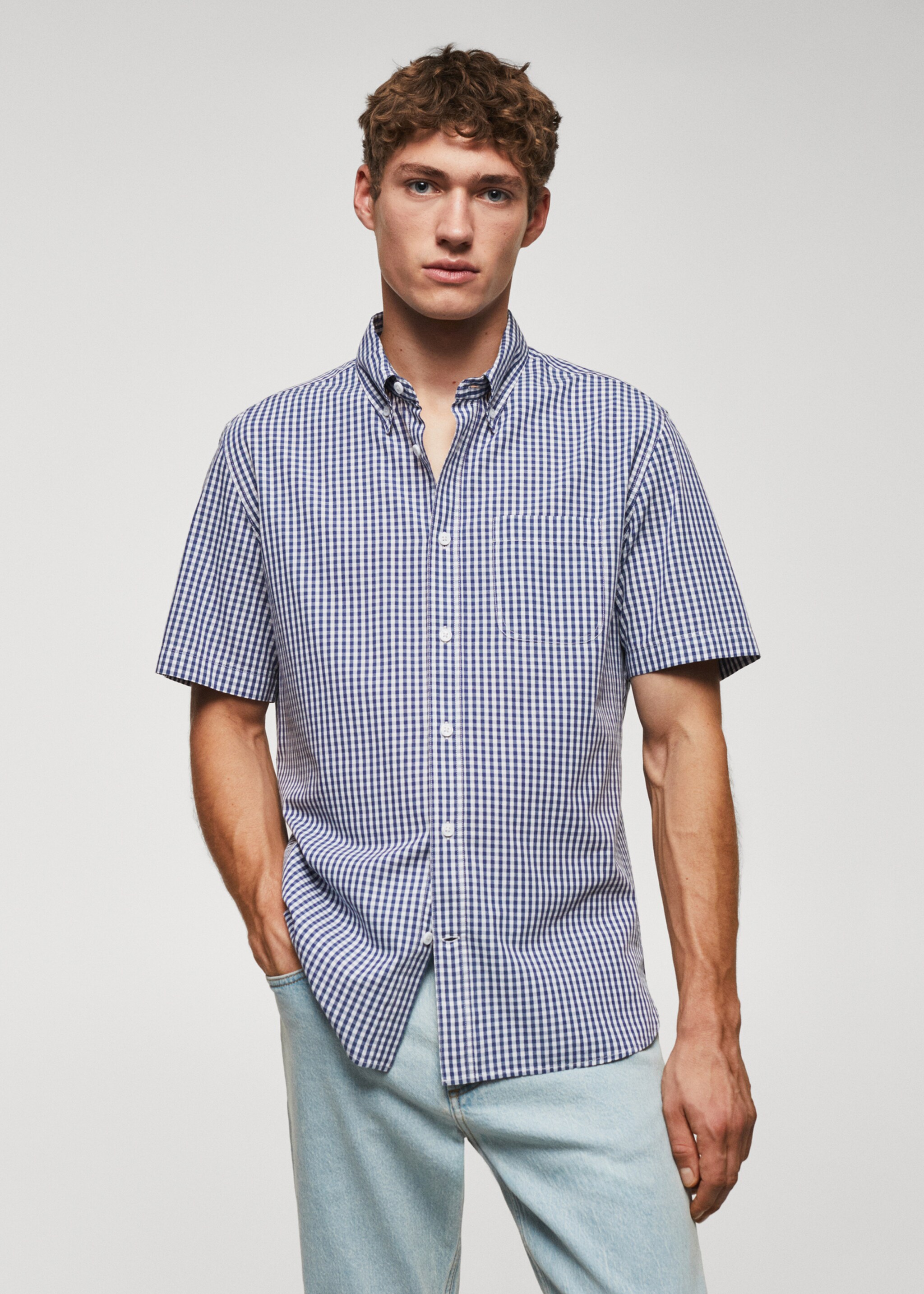 Chemise imprimée 100 % coton - Plan moyen