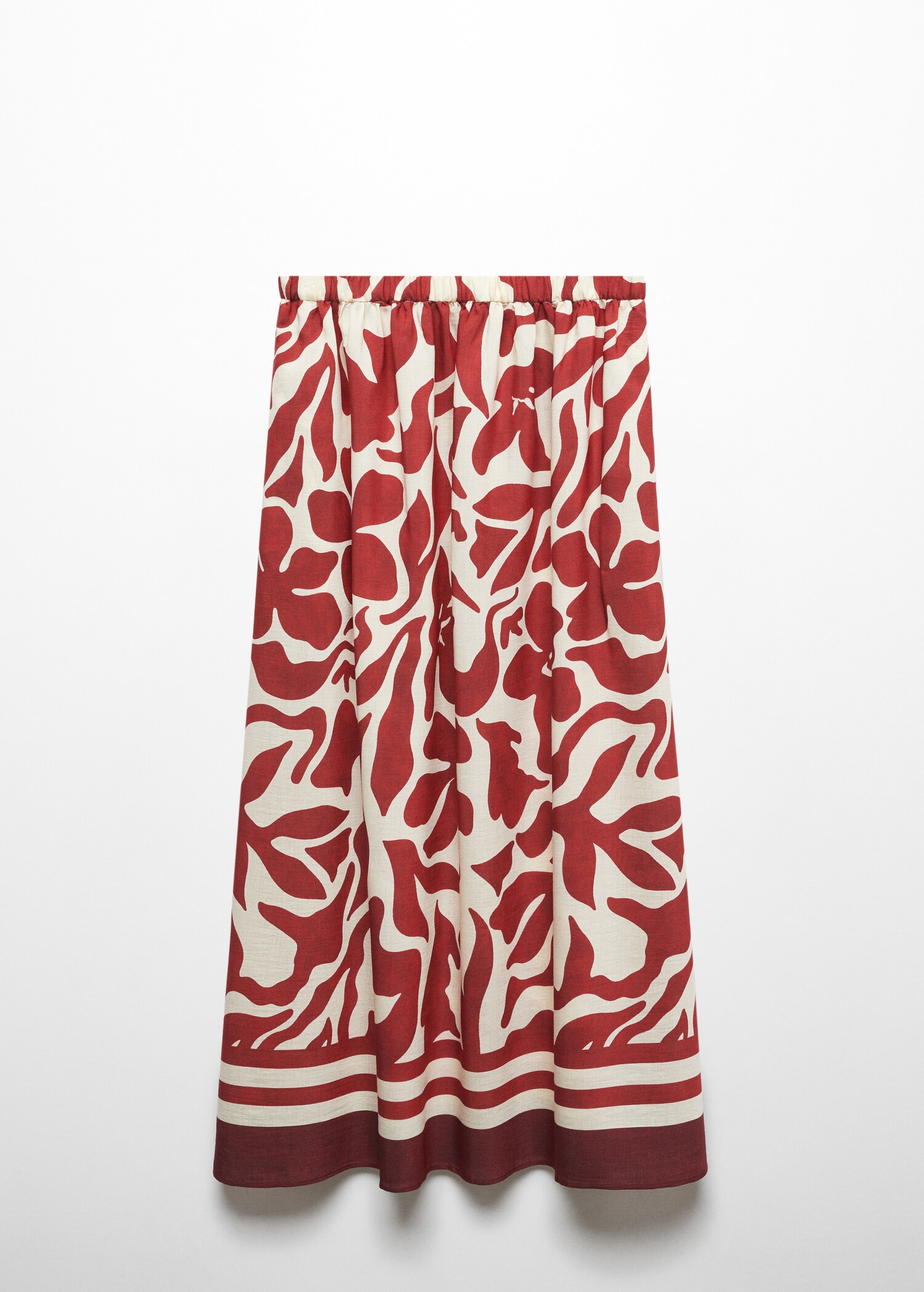Printed flared skirt - Article without model