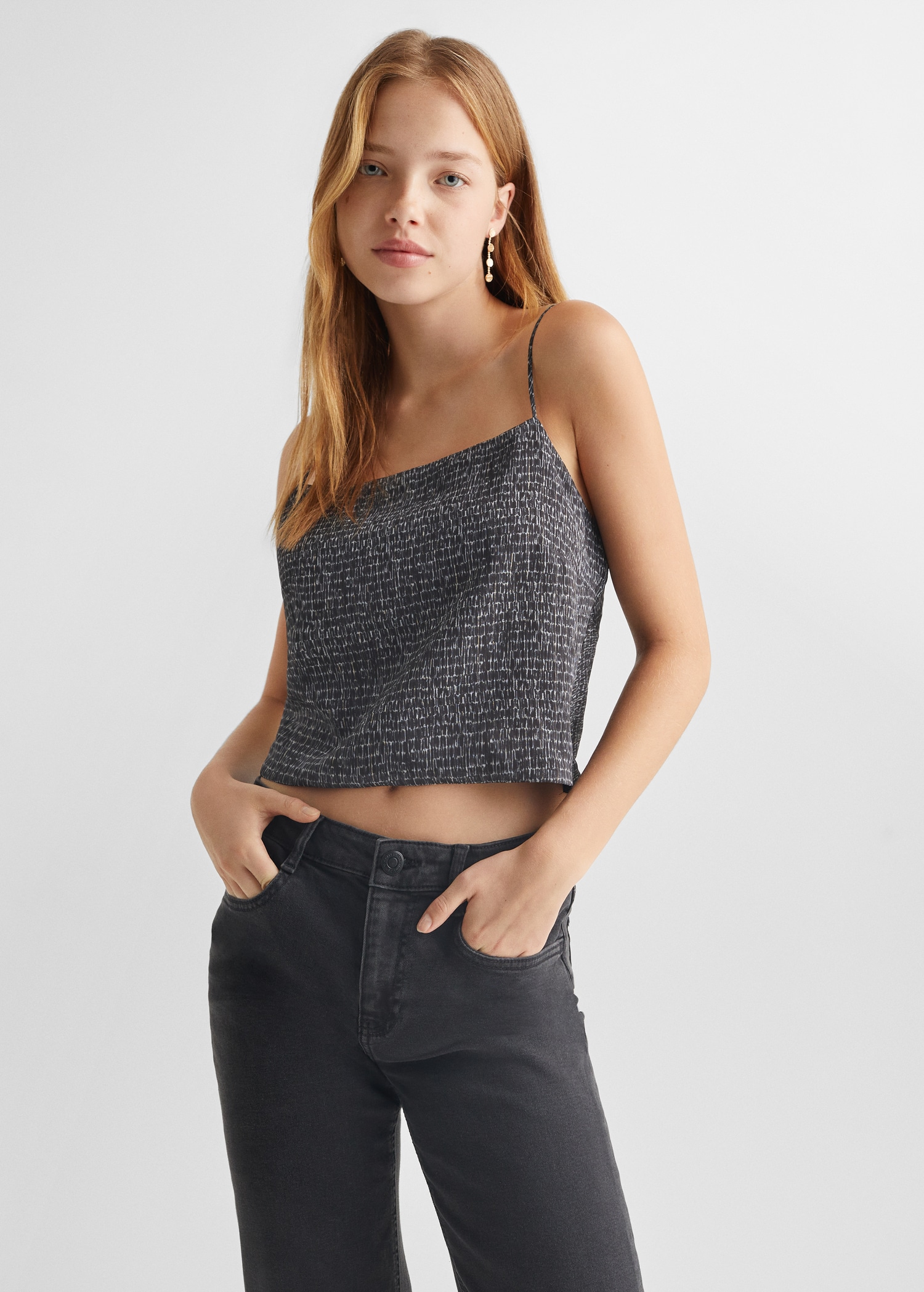 Knot crop top Teen Girl MANGO OUTLET USA - Main Image