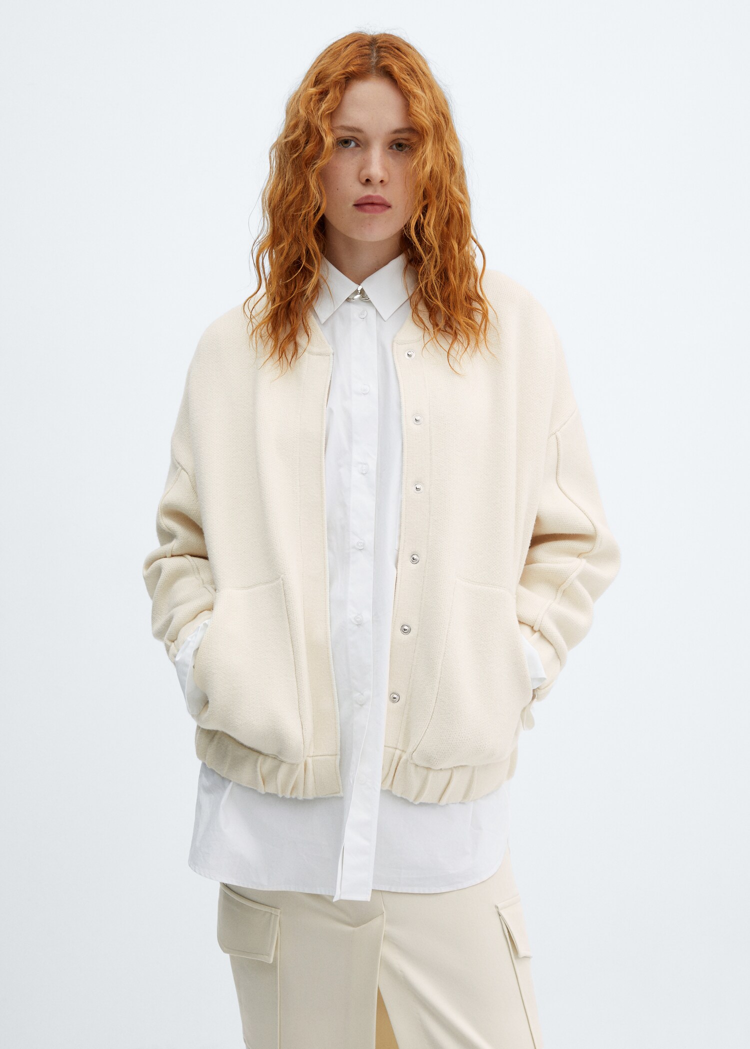 Veste bomber maille - Plan moyen