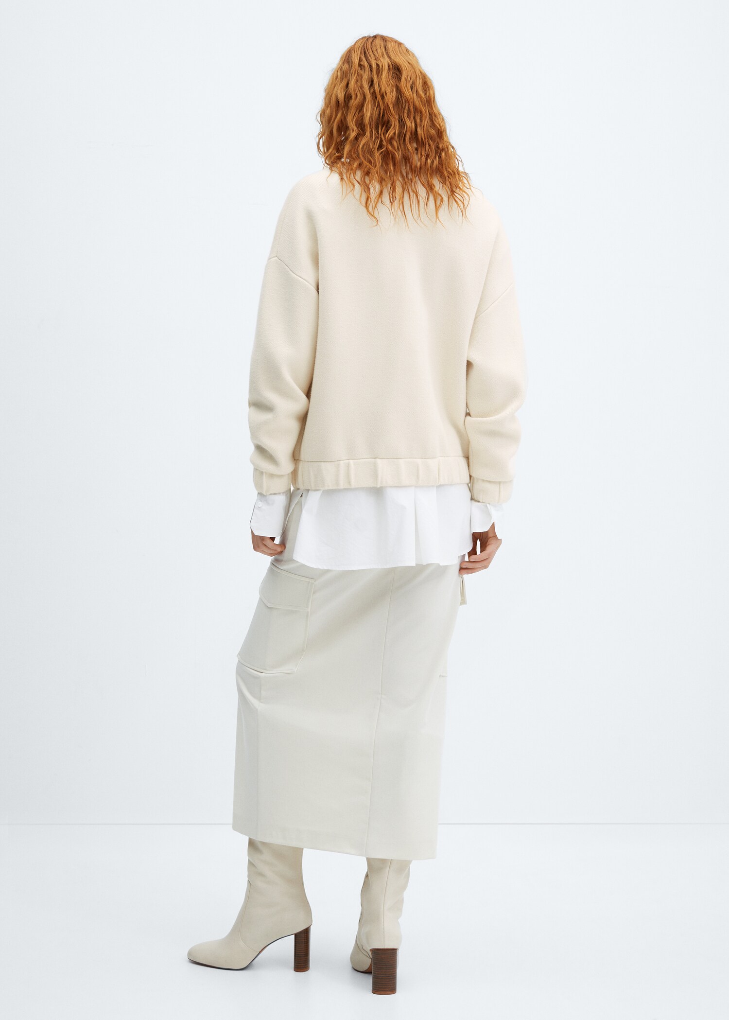 Veste bomber maille - Verso de l’article