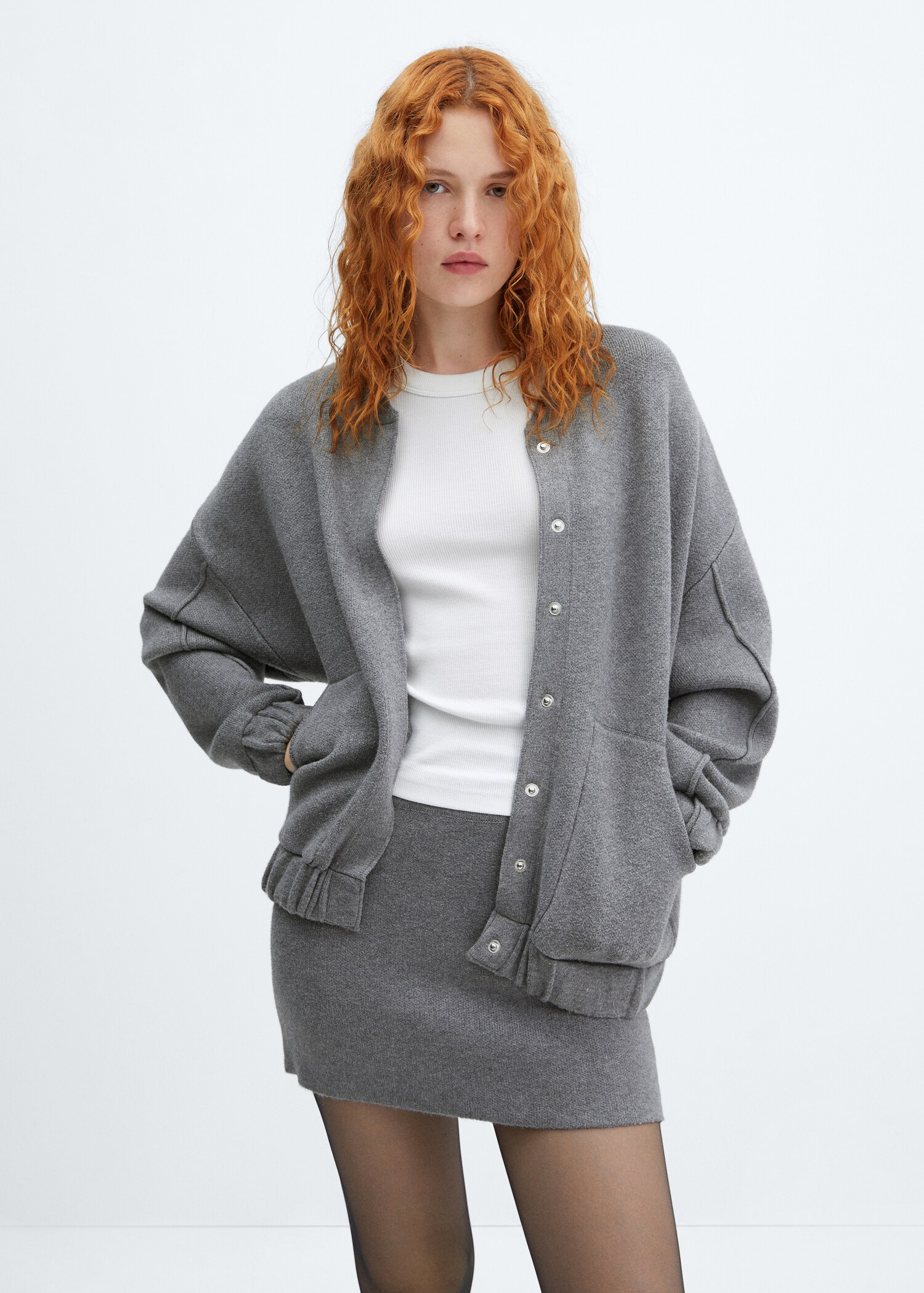 Veste bomber maille - Plan moyen