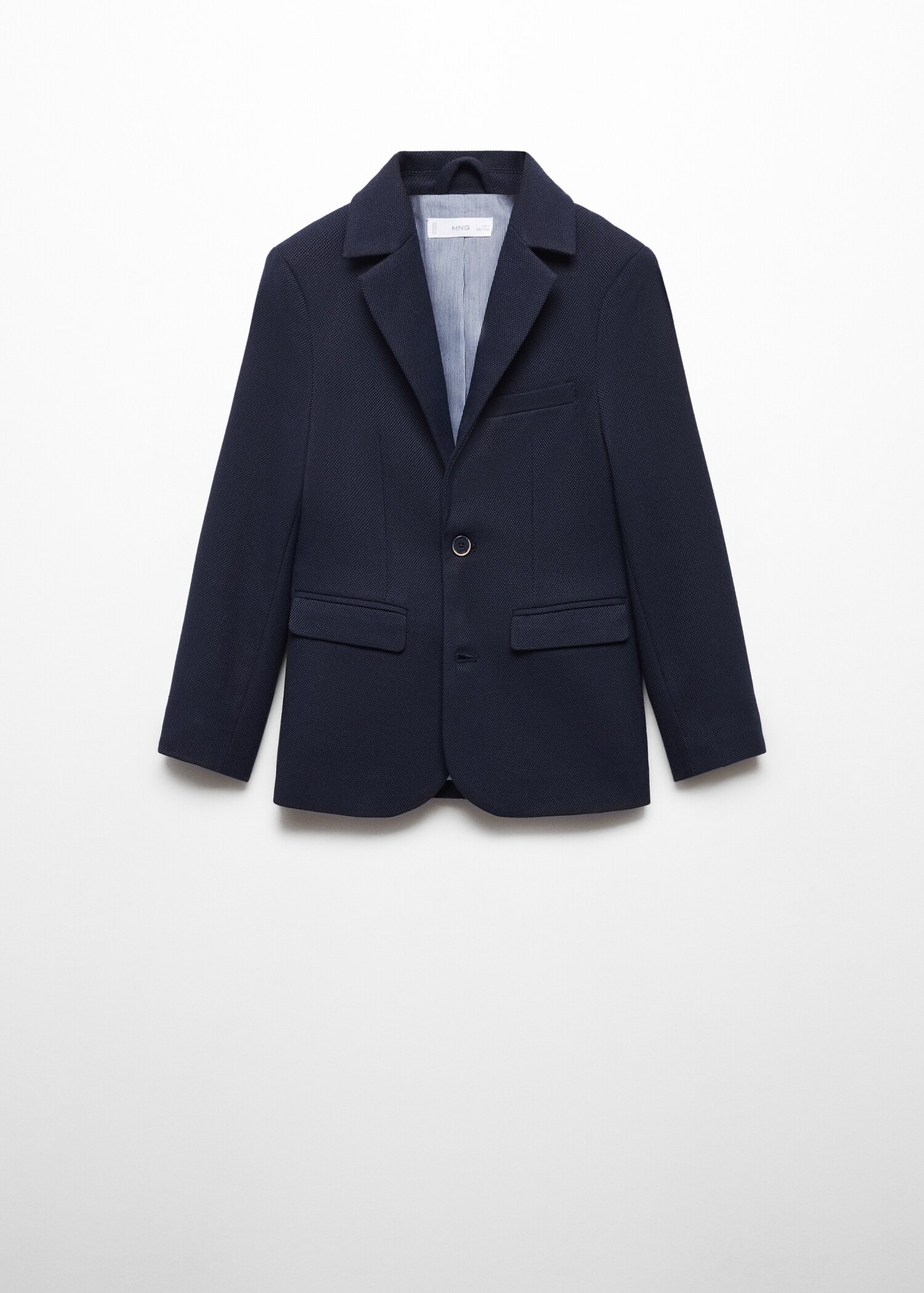 Textured slim-fit suit jacket - Article without model