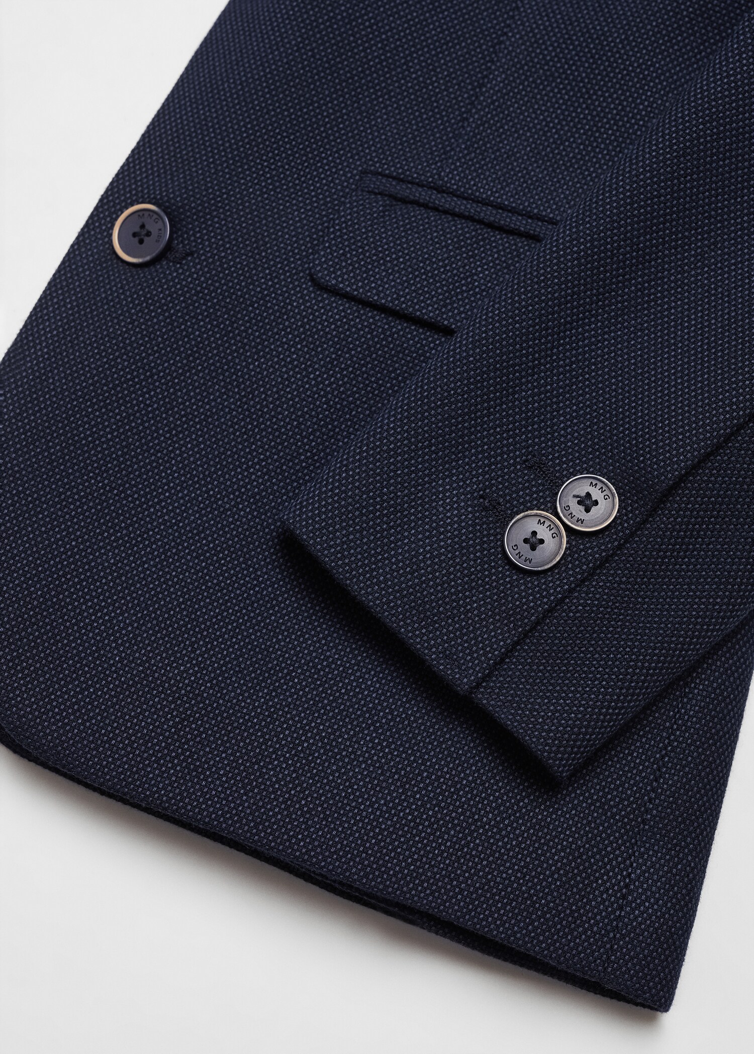 Textured slim-fit suit jacket - Details of the article 8