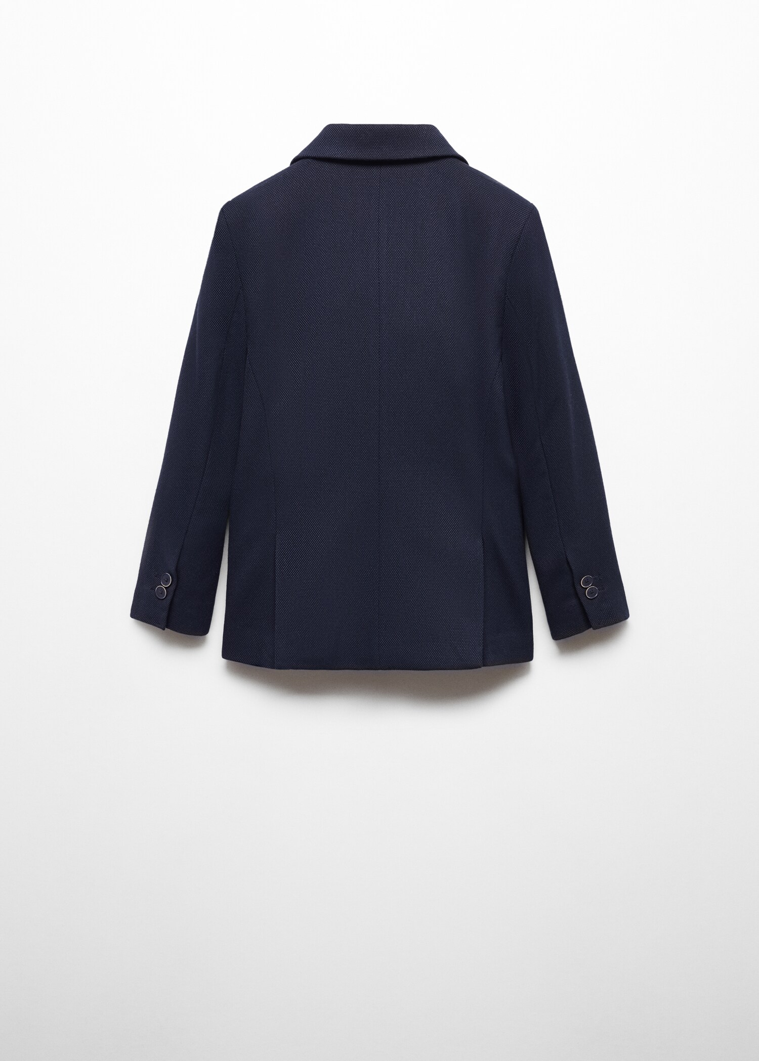 Textured slim-fit suit jacket - Reverse of the article