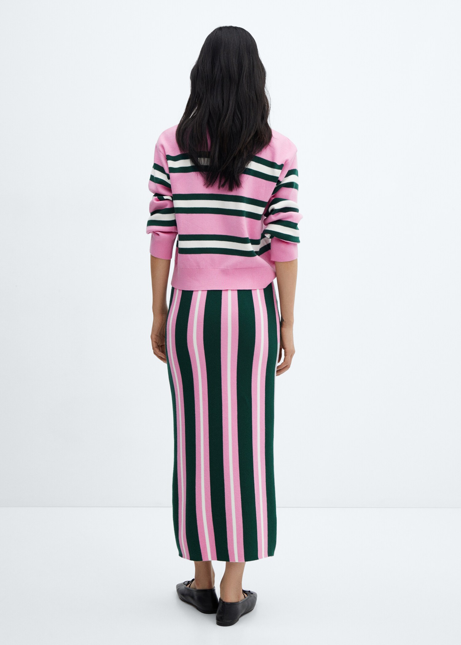 Gonna maglia righe - Retro dell'articolo