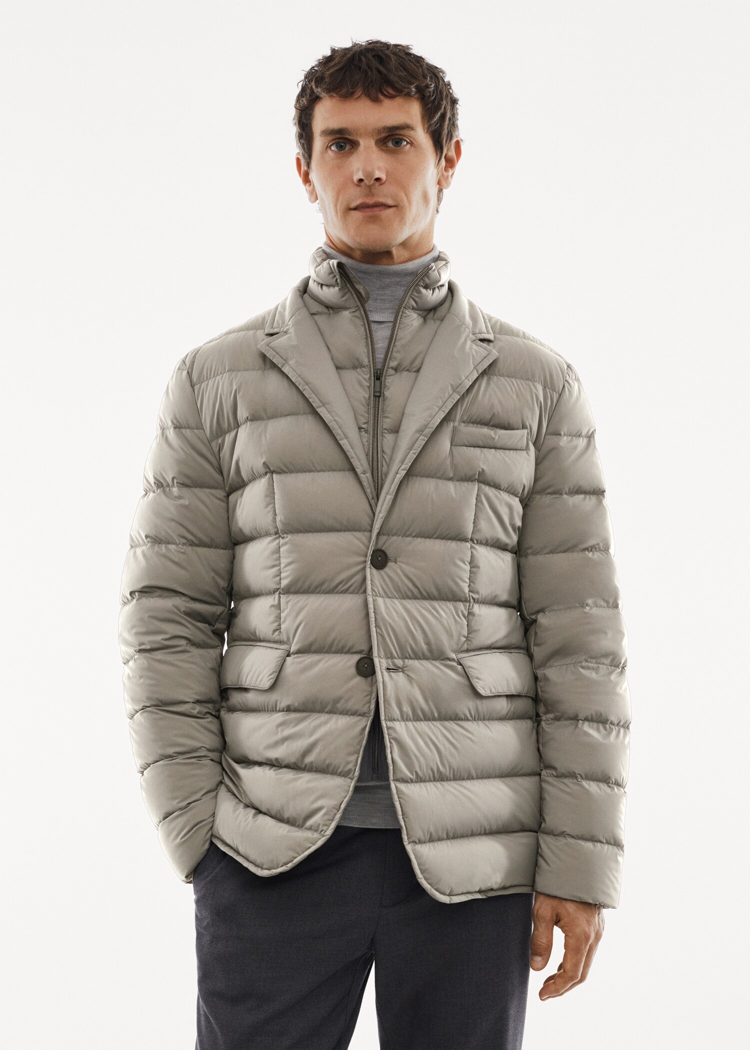 Anorak acolchada water repellent - Plano medio