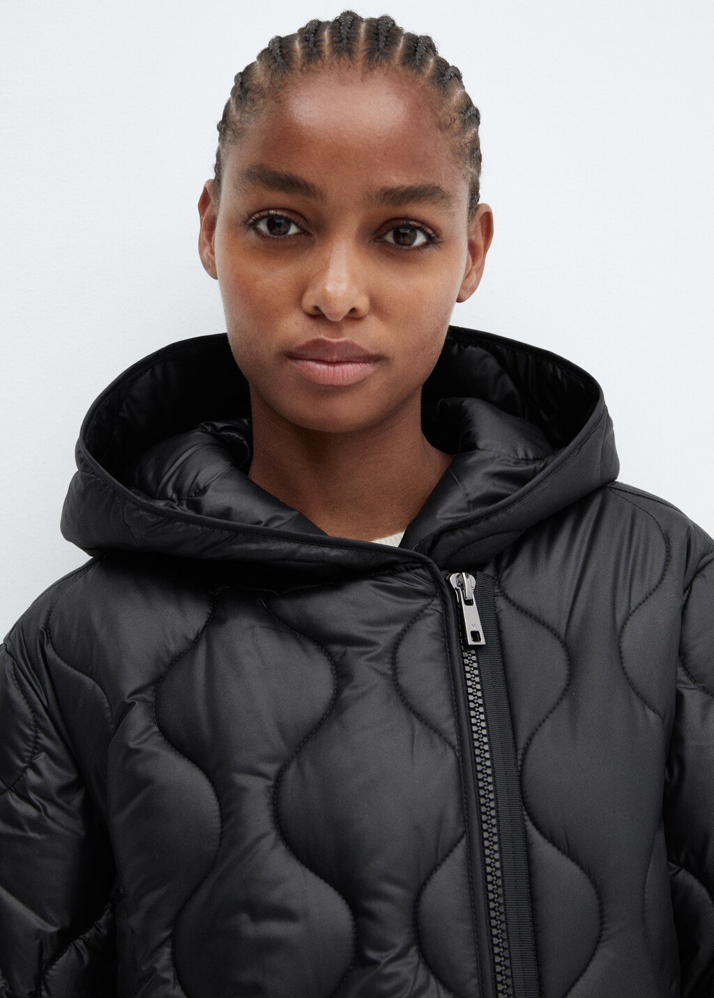 Anorak matelasse capuche