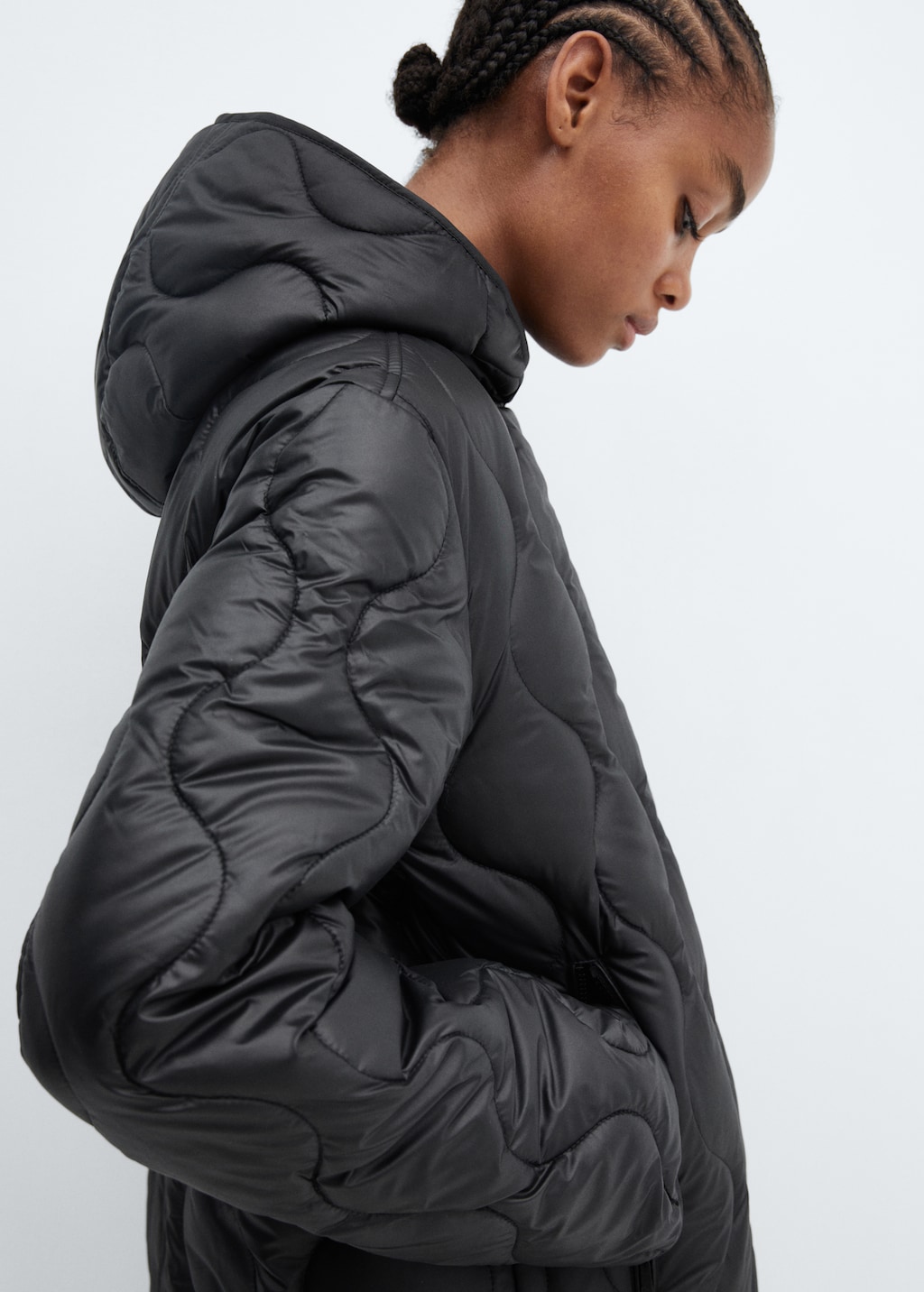 Hood quilted coat - Women | MANGO OUTLET USA