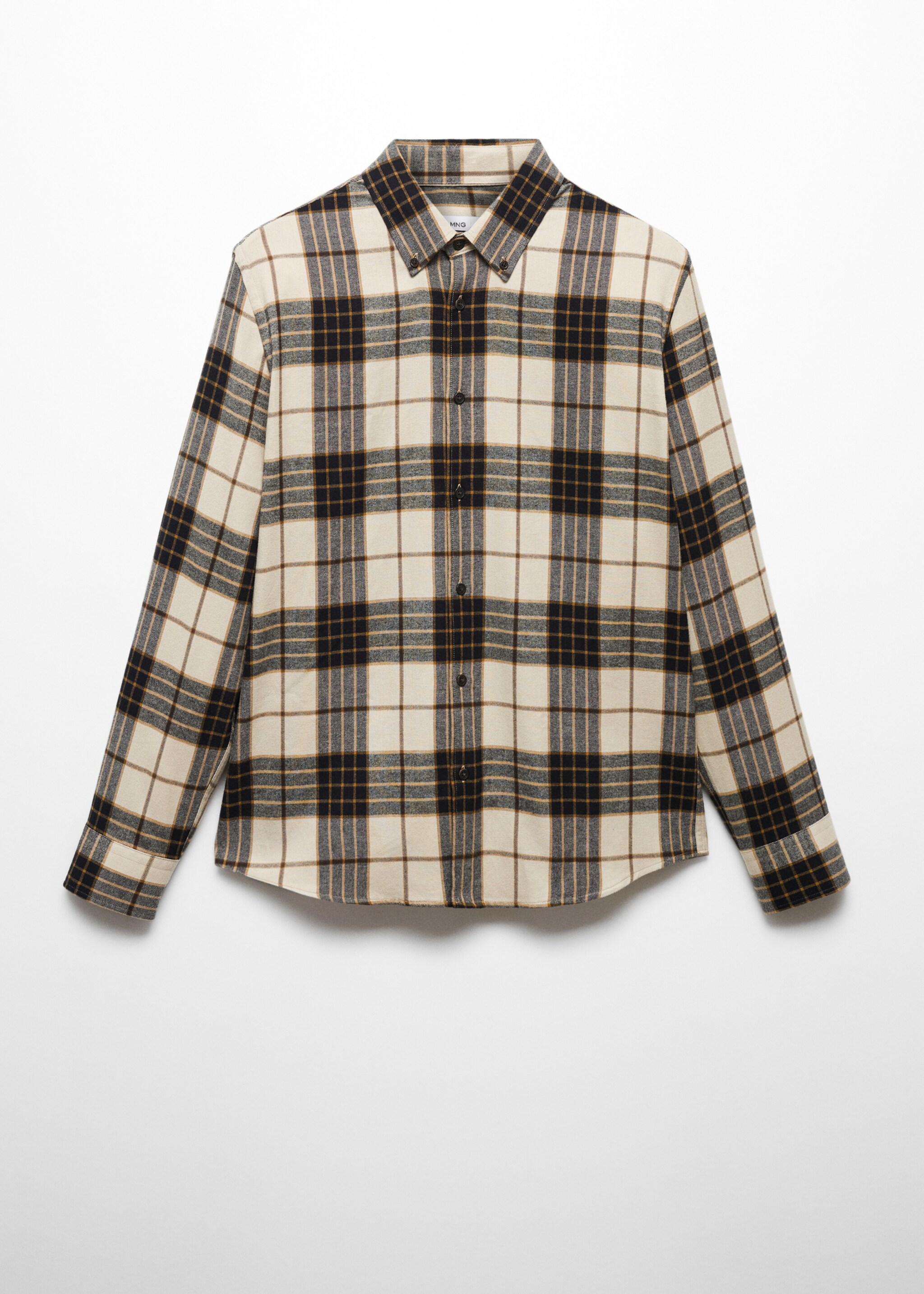 Rutete flanellskjorte regular fit - Artikkel uten modell