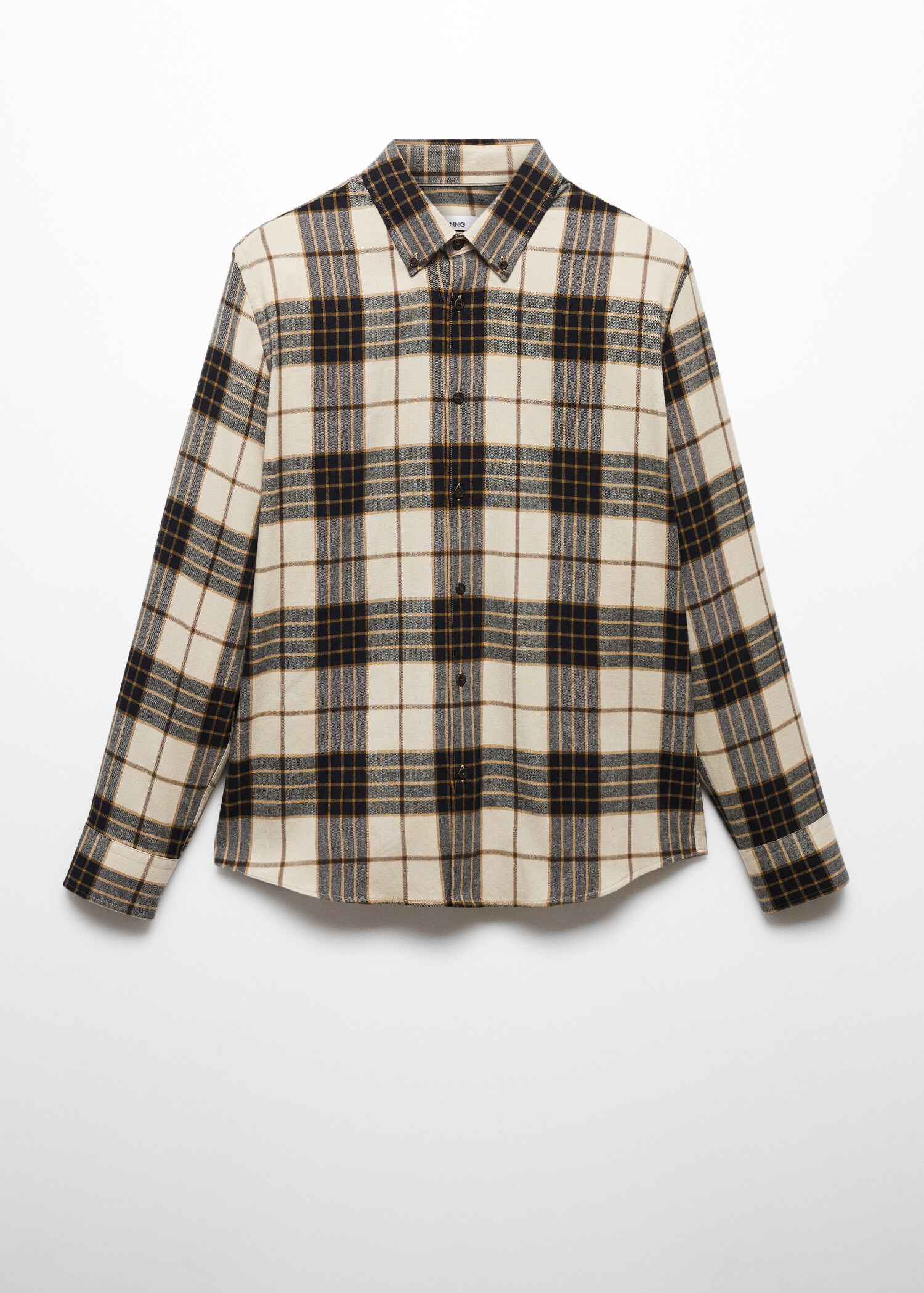 Kariertes Regular Fit-Hemd aus Flanell - Artikel ohne Model