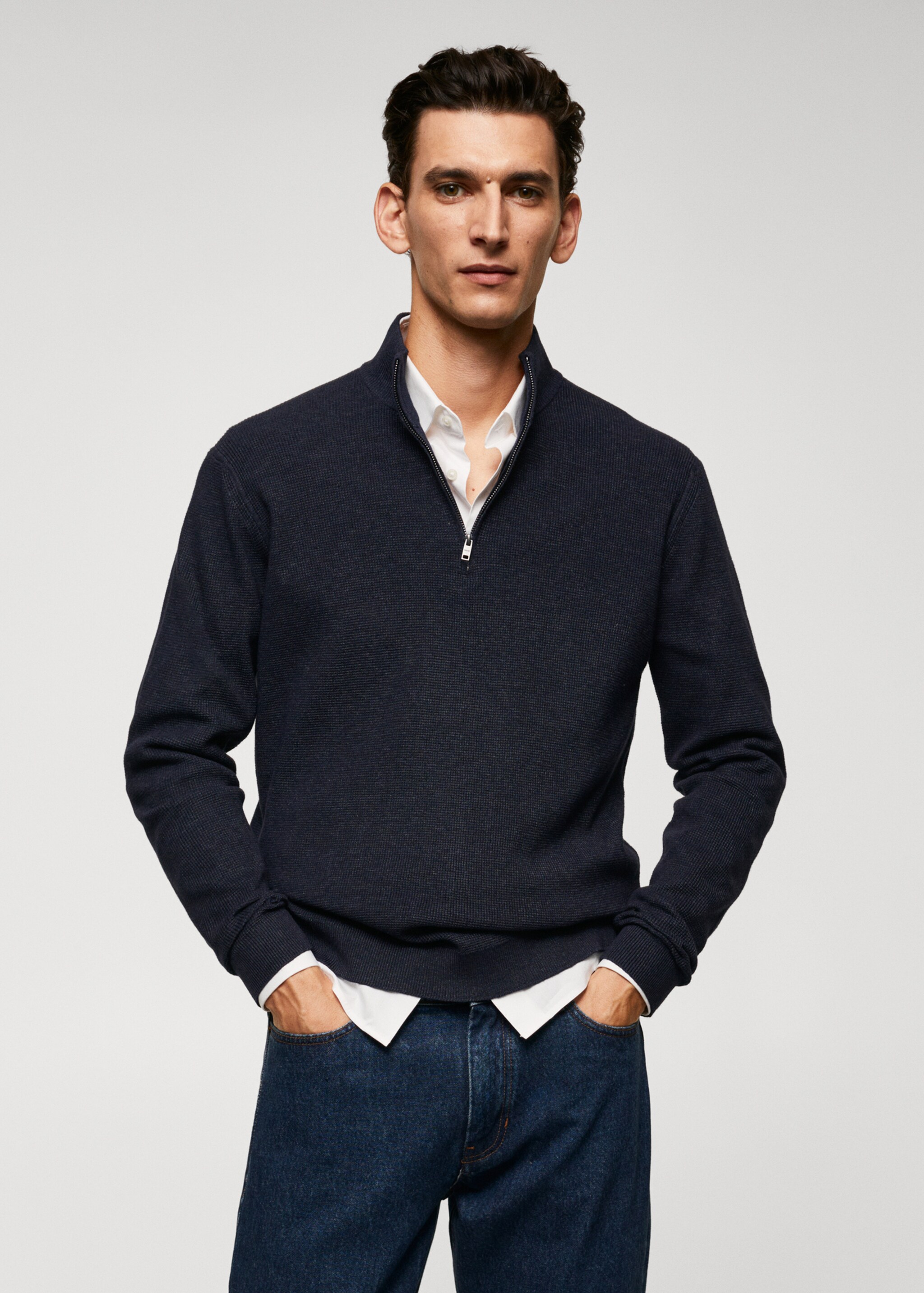 Jersey cuello perkins chimenea - Plano medio