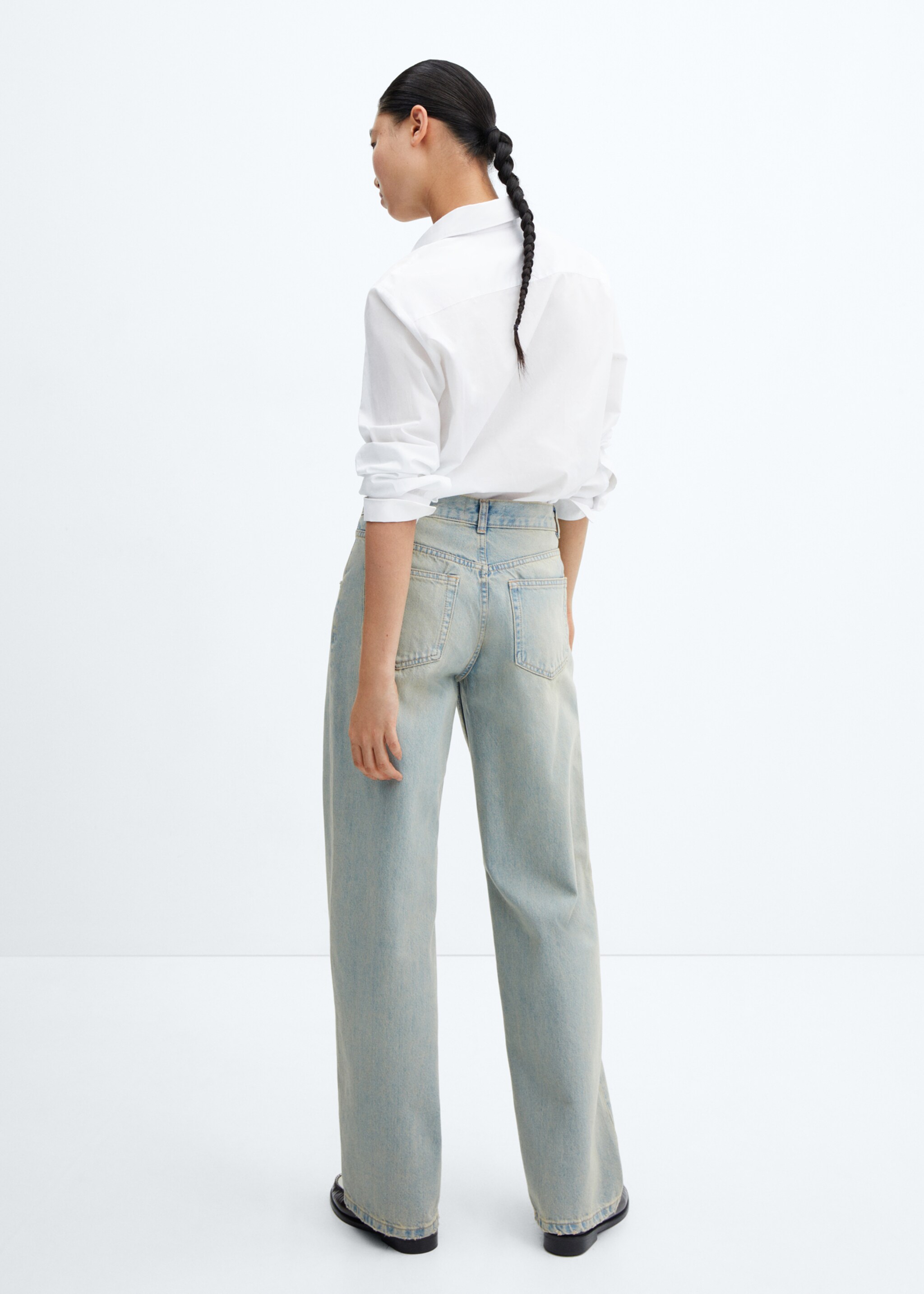 Low waist wide leg jeans - Reverse of the article