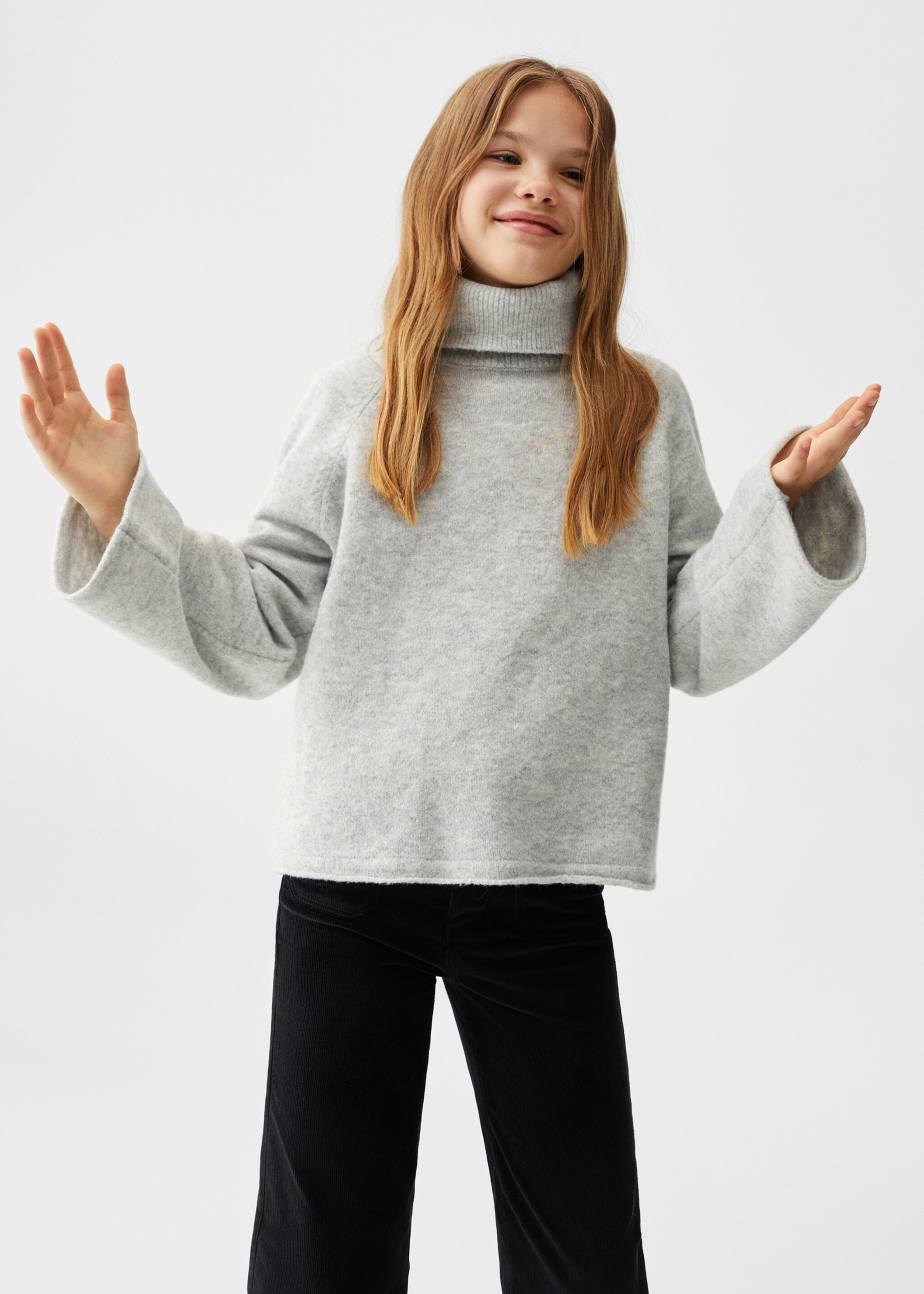Pull-over maille col montant - Plan moyen