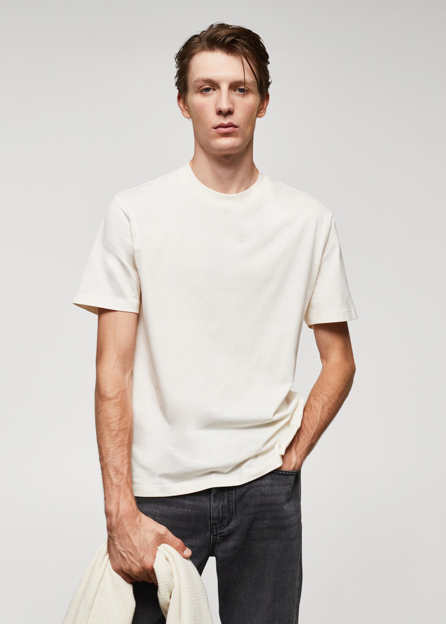 Basic 100% cotton t-shirt - Medium plane