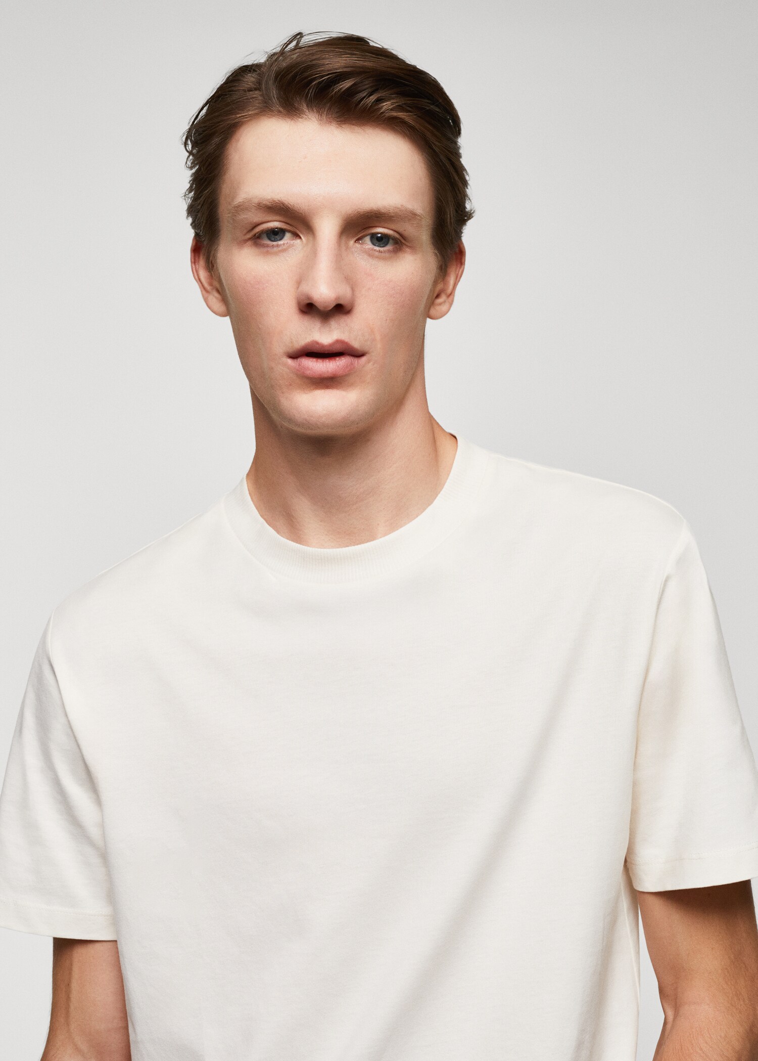 Basic 100% cotton t-shirt - Details of the article 1