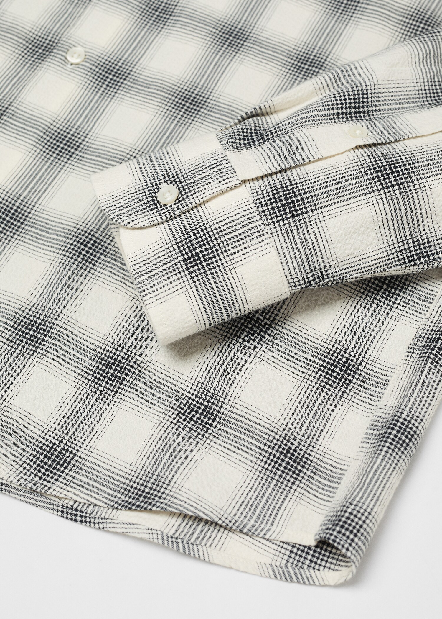 Chemise slim-fit coton seersucker - Détail de l'article 8