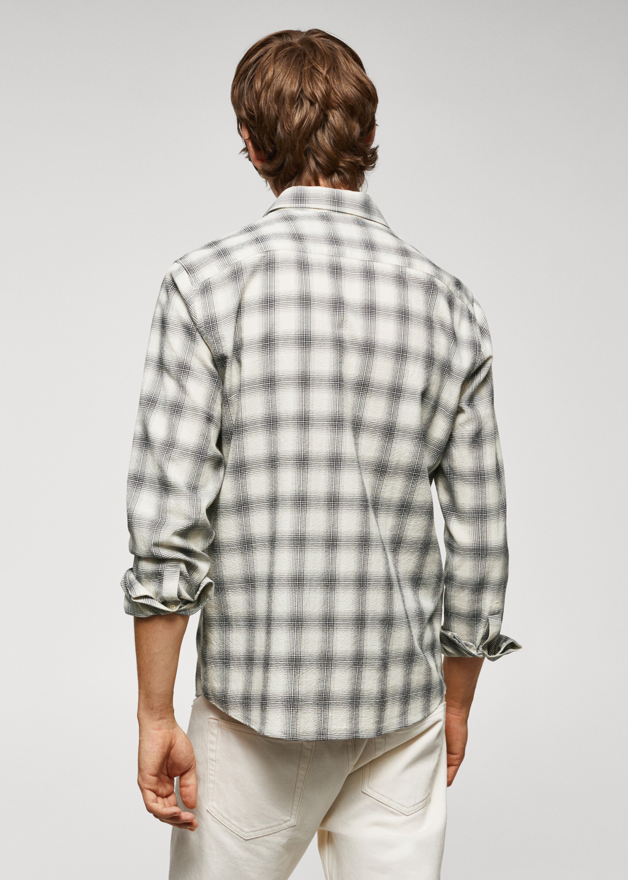 Chemise slim-fit coton seersucker - Verso de l’article