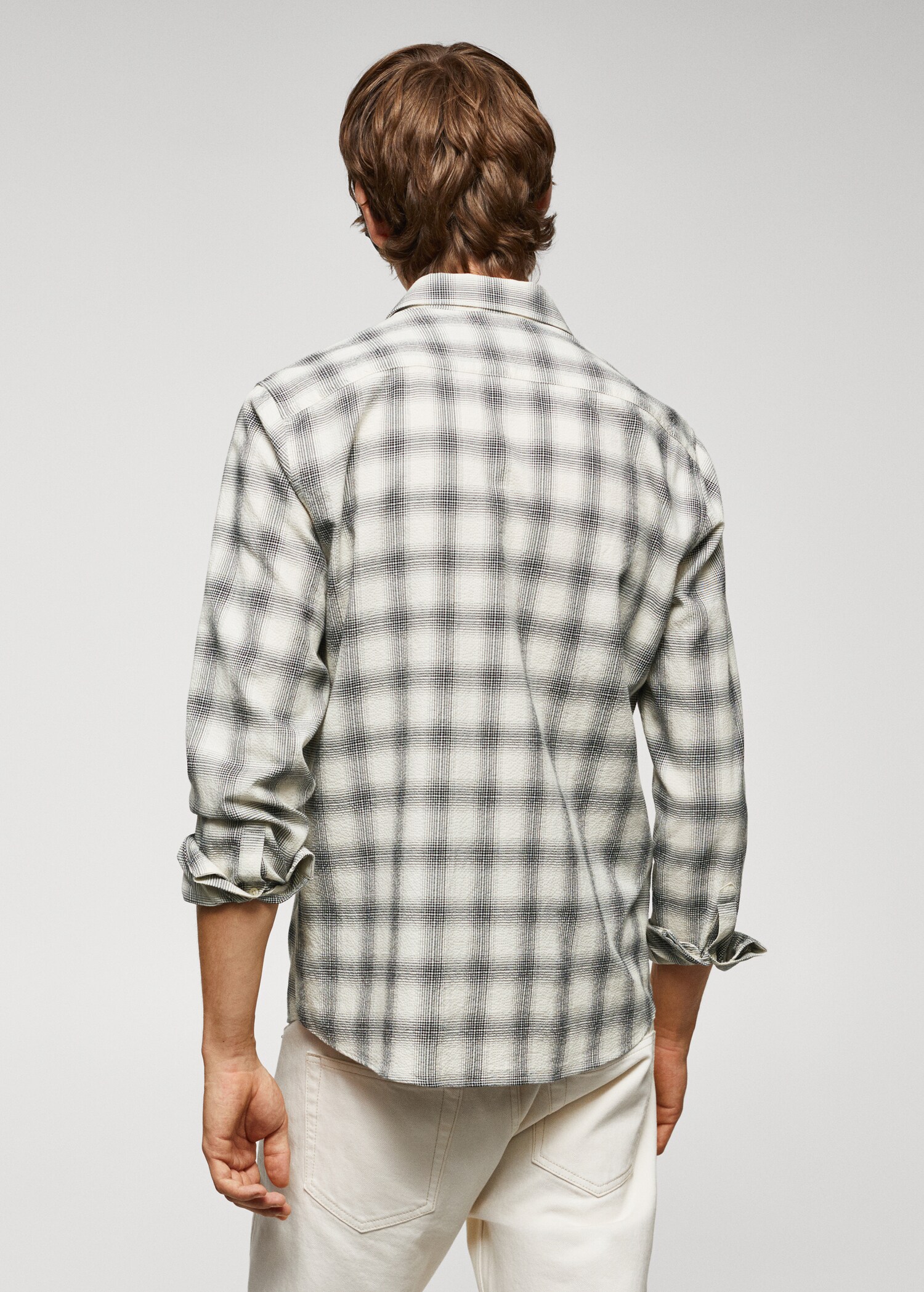 Chemise slim-fit coton seersucker - Verso de l’article