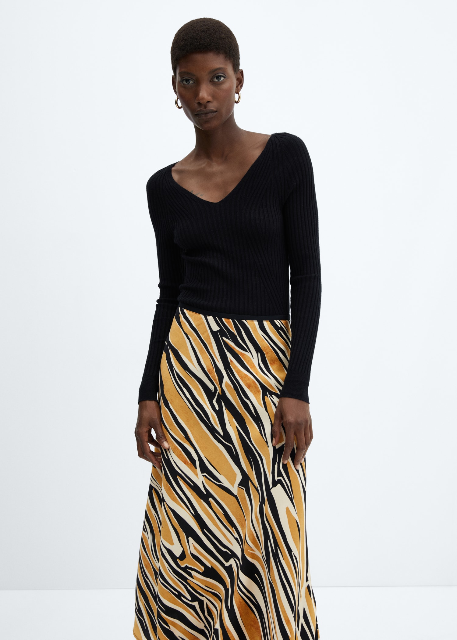 Leopard Print Satin Skirt Glassons Leopard Print Midi Skirt