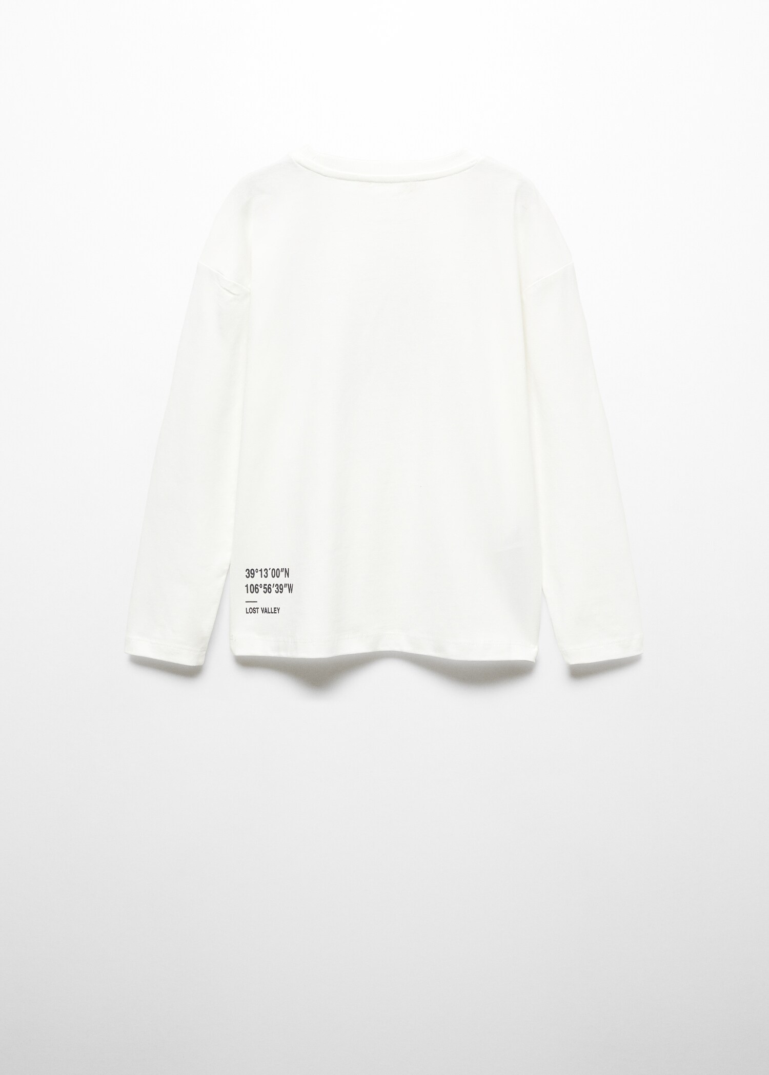 Bedrucktes Baumwoll-T-Shirt - Rückseite des Artikels