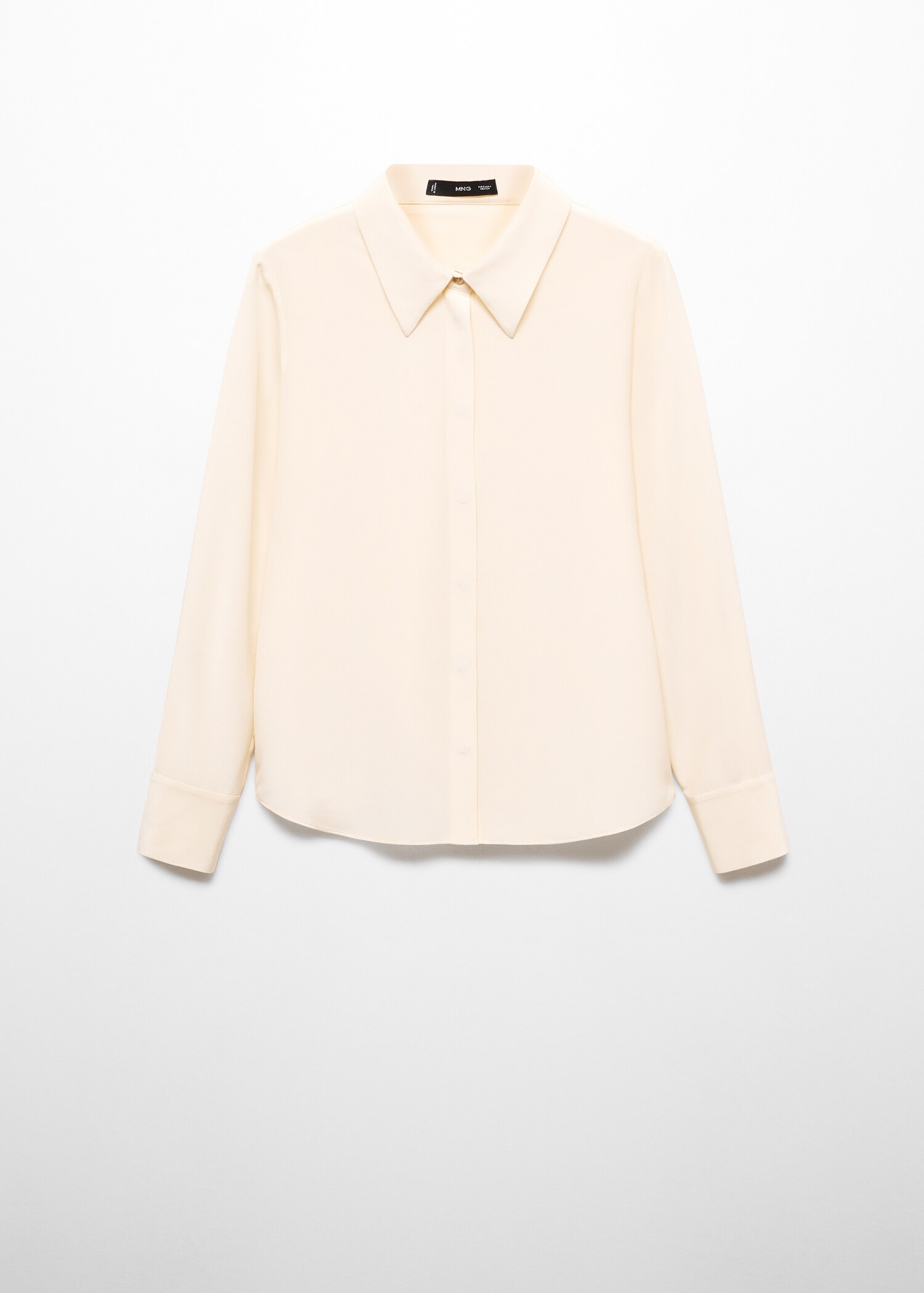 Silk shirt with hidden buttons - Article without model